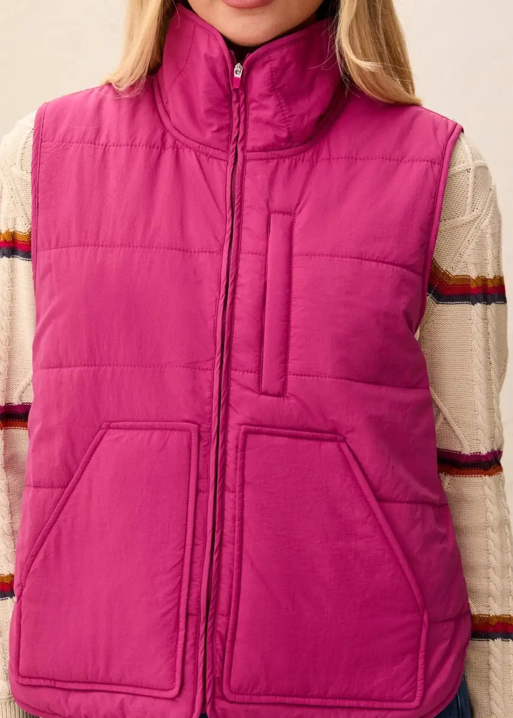 Tribal Tribal Packable Puffer Vest 3178O