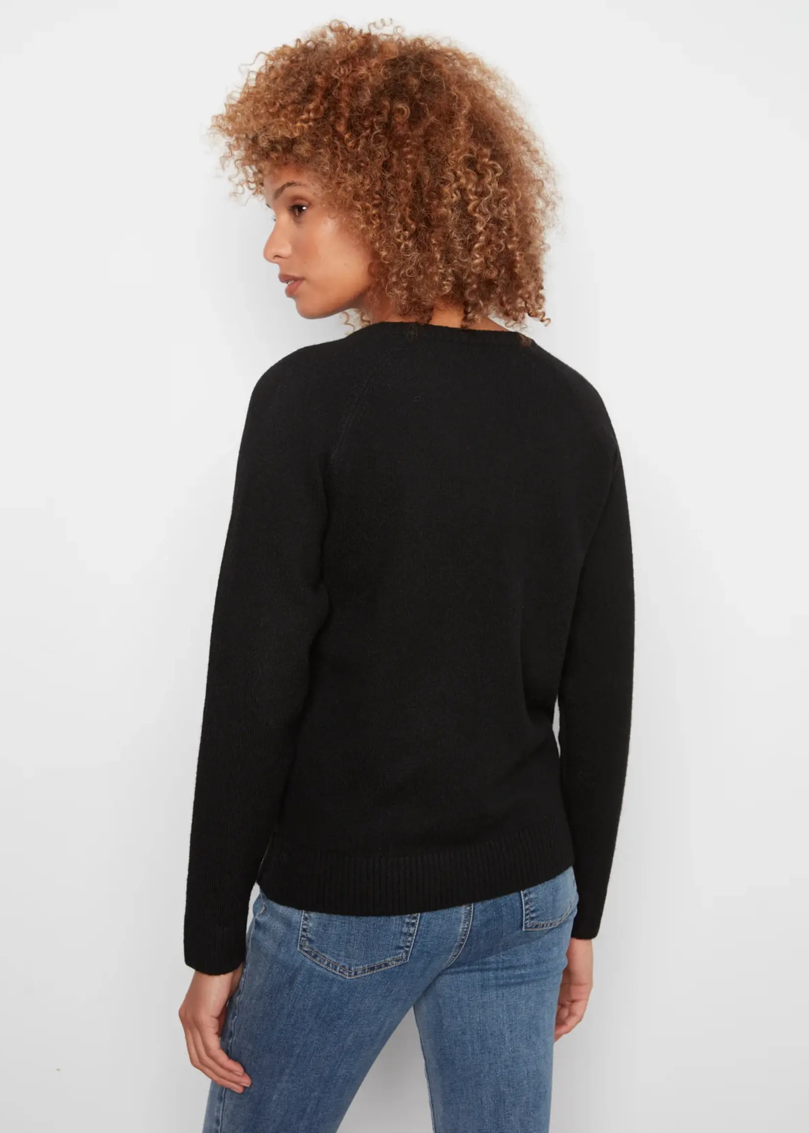 Charlie B Charlie B Embroidered Raglan Sleeve Sweater C2848