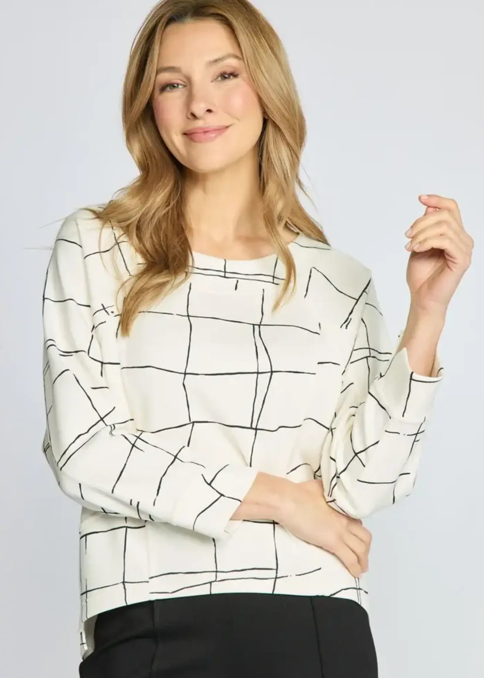 Olivia Olivia Border Stitch Pullover L332101