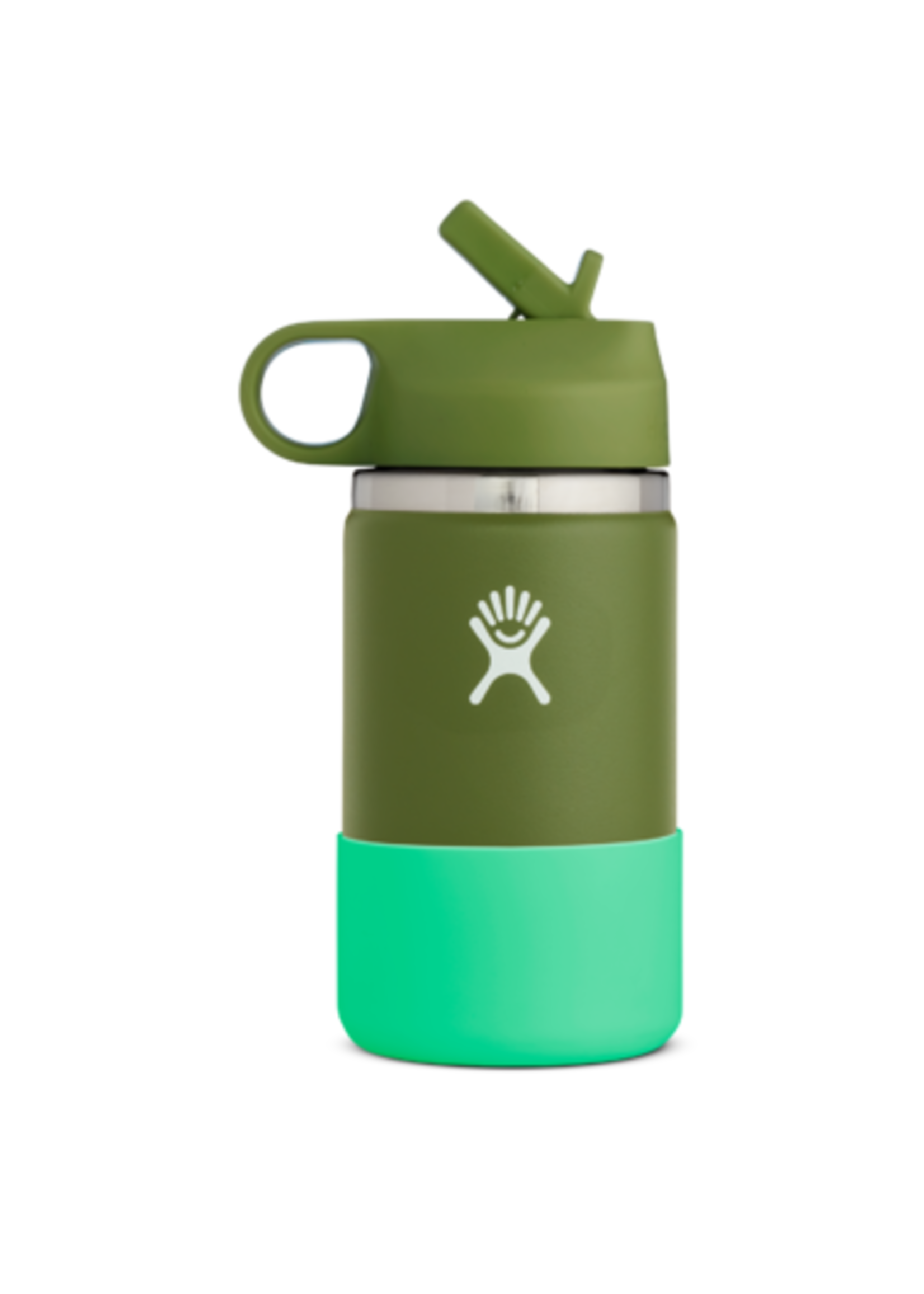 HYDRO FLASK Bouteille à grand goulot avec paille pour enfants - 12 oz