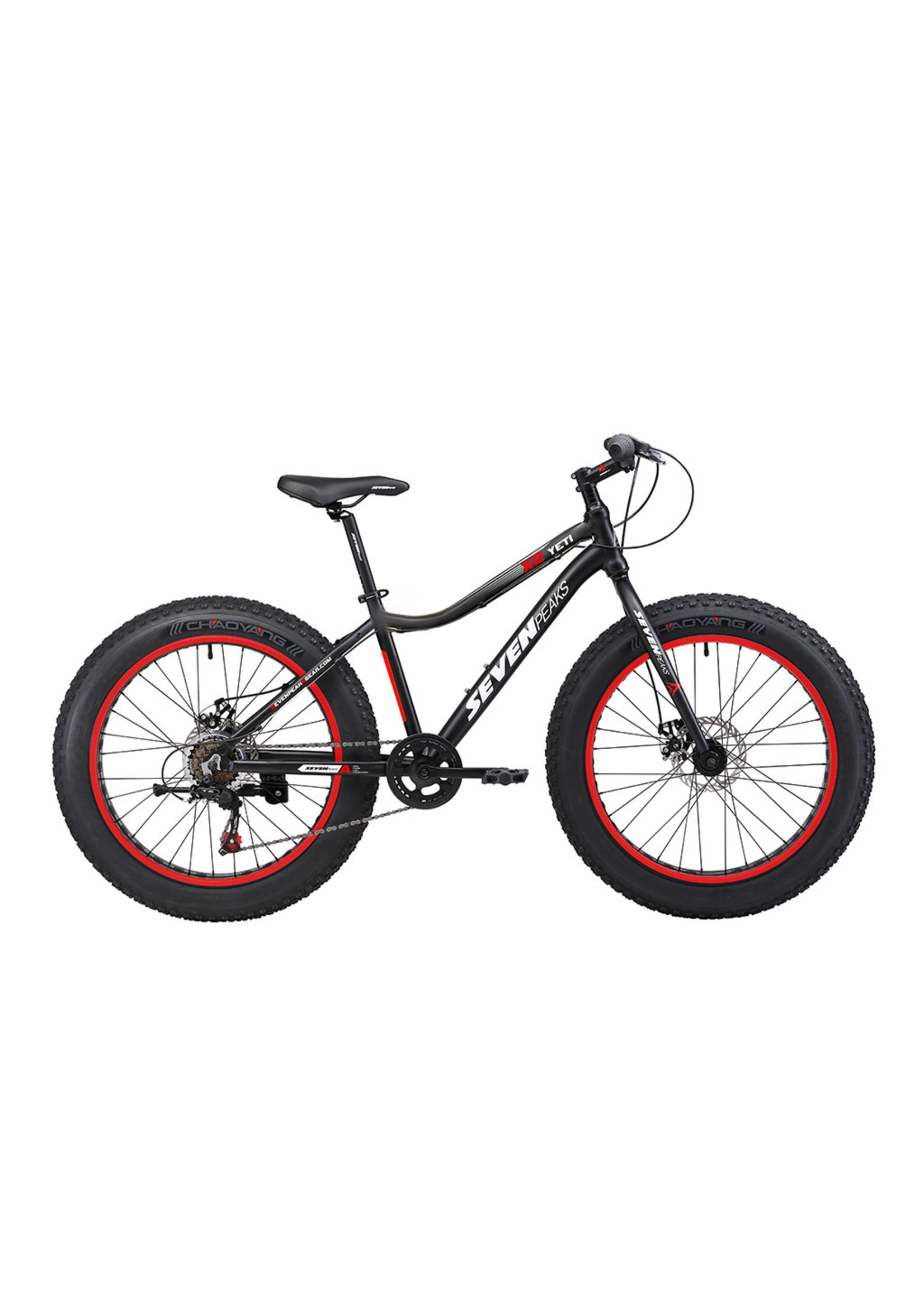 SEVEN PEAKS Vélo Fat Bike JUNIOR X2 YETI / 24" / Noir