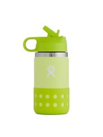 HYDRO FLASK Bouteille à grand goulot avec paille et protecteur - pour enfants - 12 oz