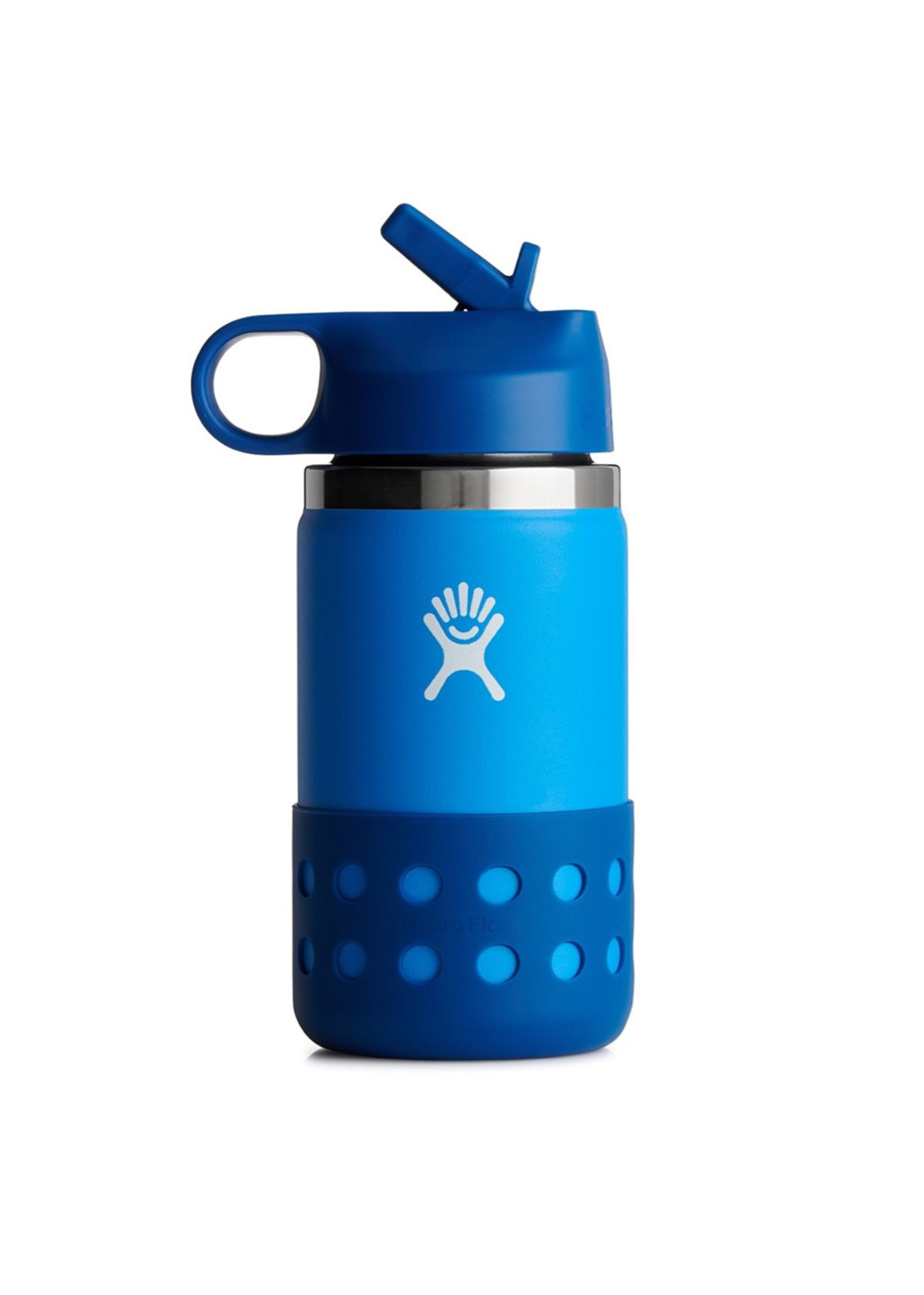 HYDRO FLASK Bouteille à grand goulot avec paille et protecteur - pour enfants - 12 oz