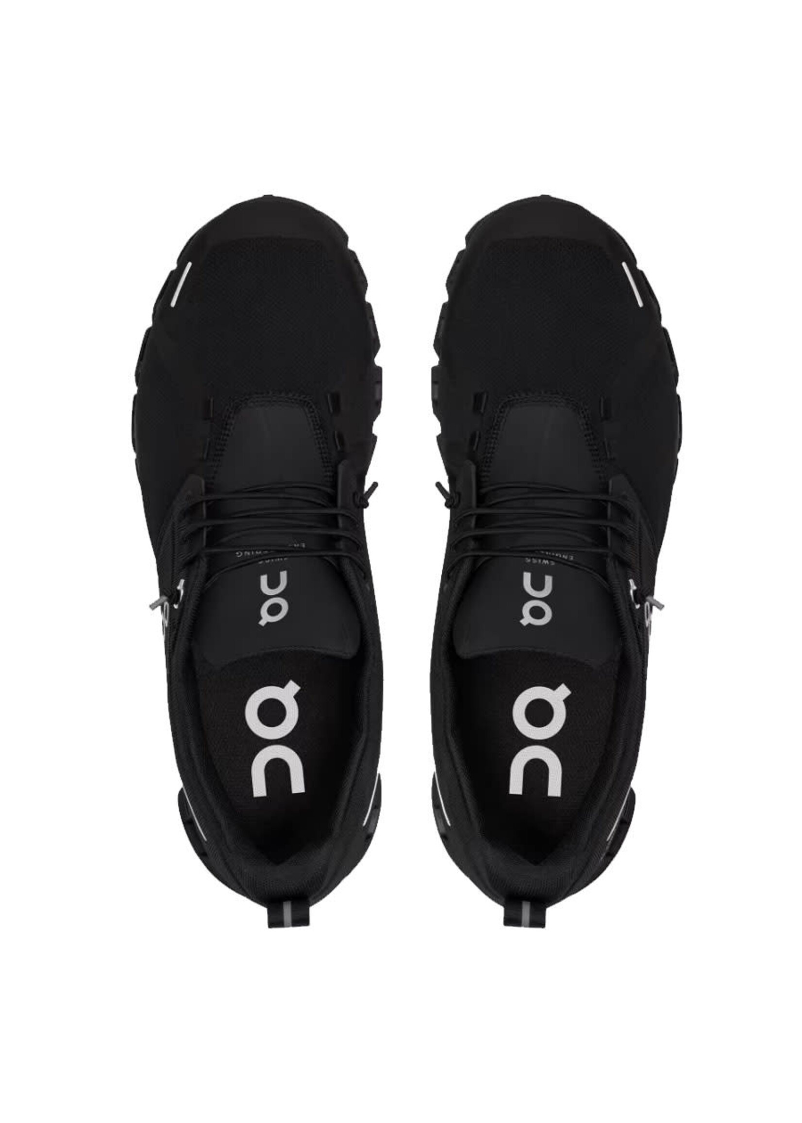 ON RUNNING Souliers imperméables CLOUD 5 / Tout Noir (Homme)