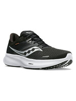 SAUCONY Souliers RIDE 16 - larges  / Blanc & Noir (Homme)