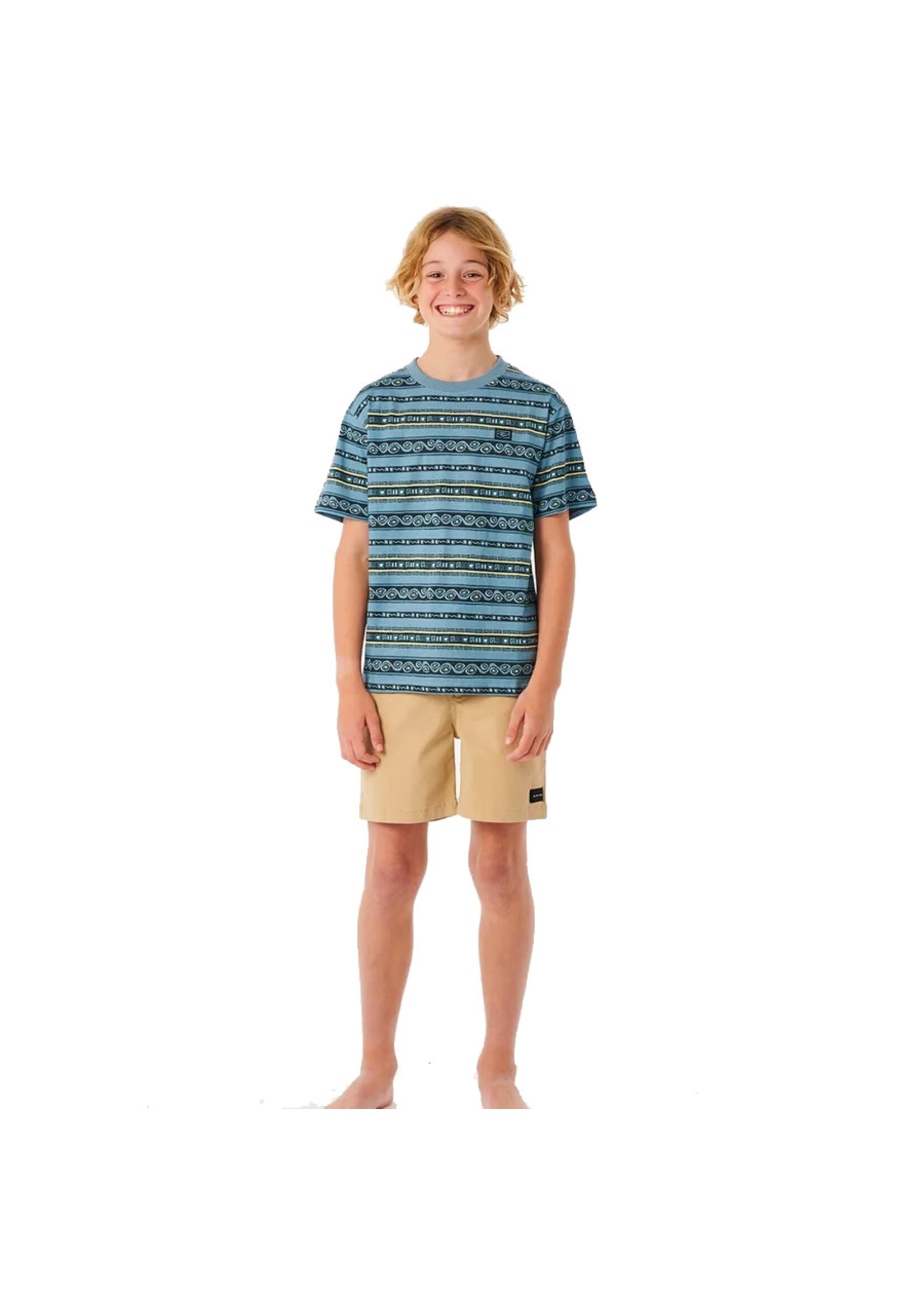 RIP CURL T-Shirt TUBE HEADS SURF Bleu Enfants
