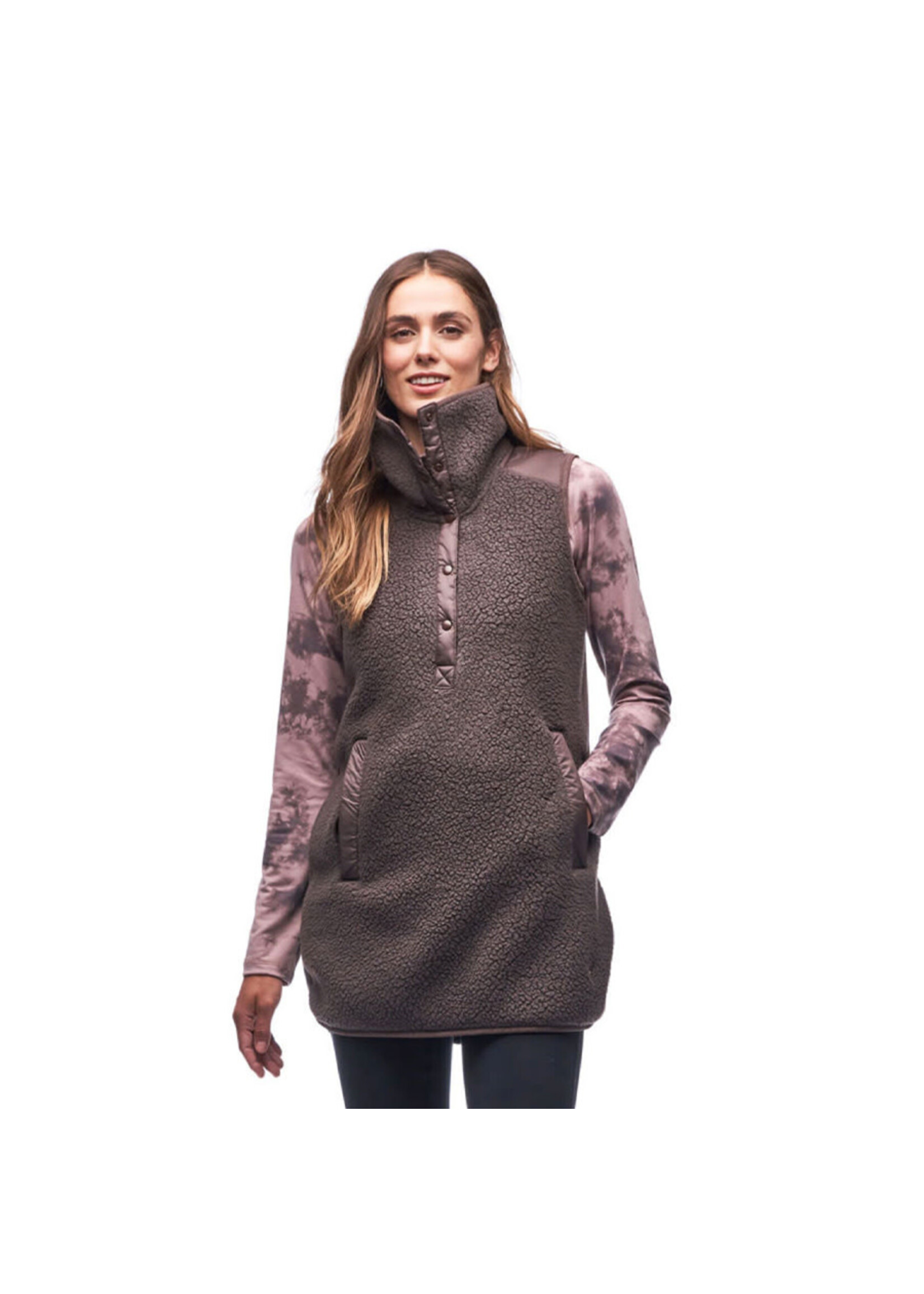 INDYEVA Tunique sans manches PECORA / Brun Walnut (Femme)