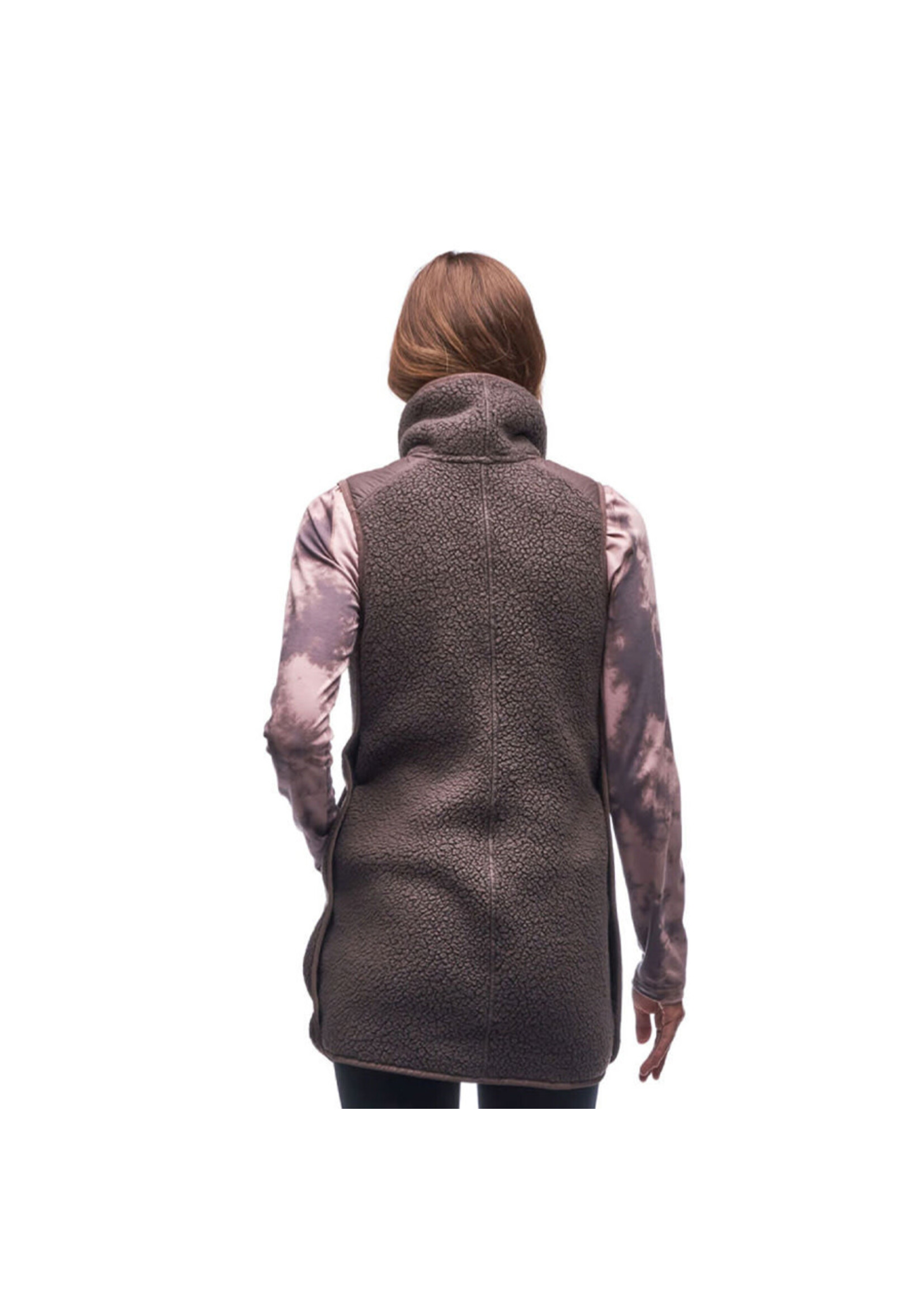 INDYEVA Tunique sans manches PECORA / Brun Walnut (Femme)