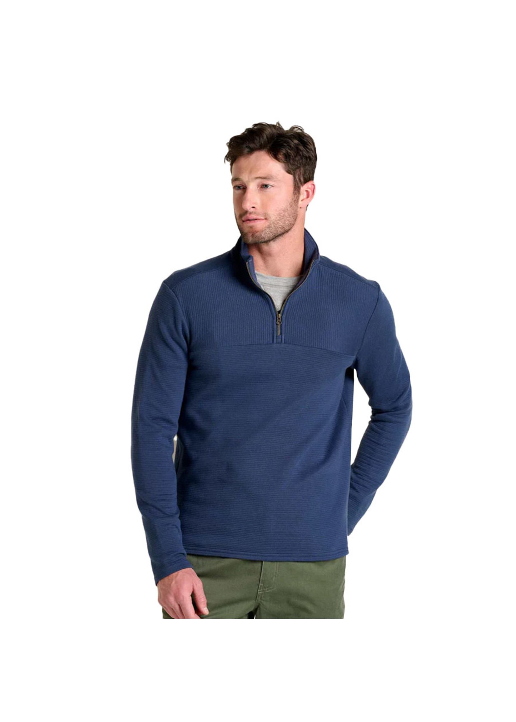 TOAD & CO Chandail ¼ zip MOONWAKE / Bleu Marine (Homme)