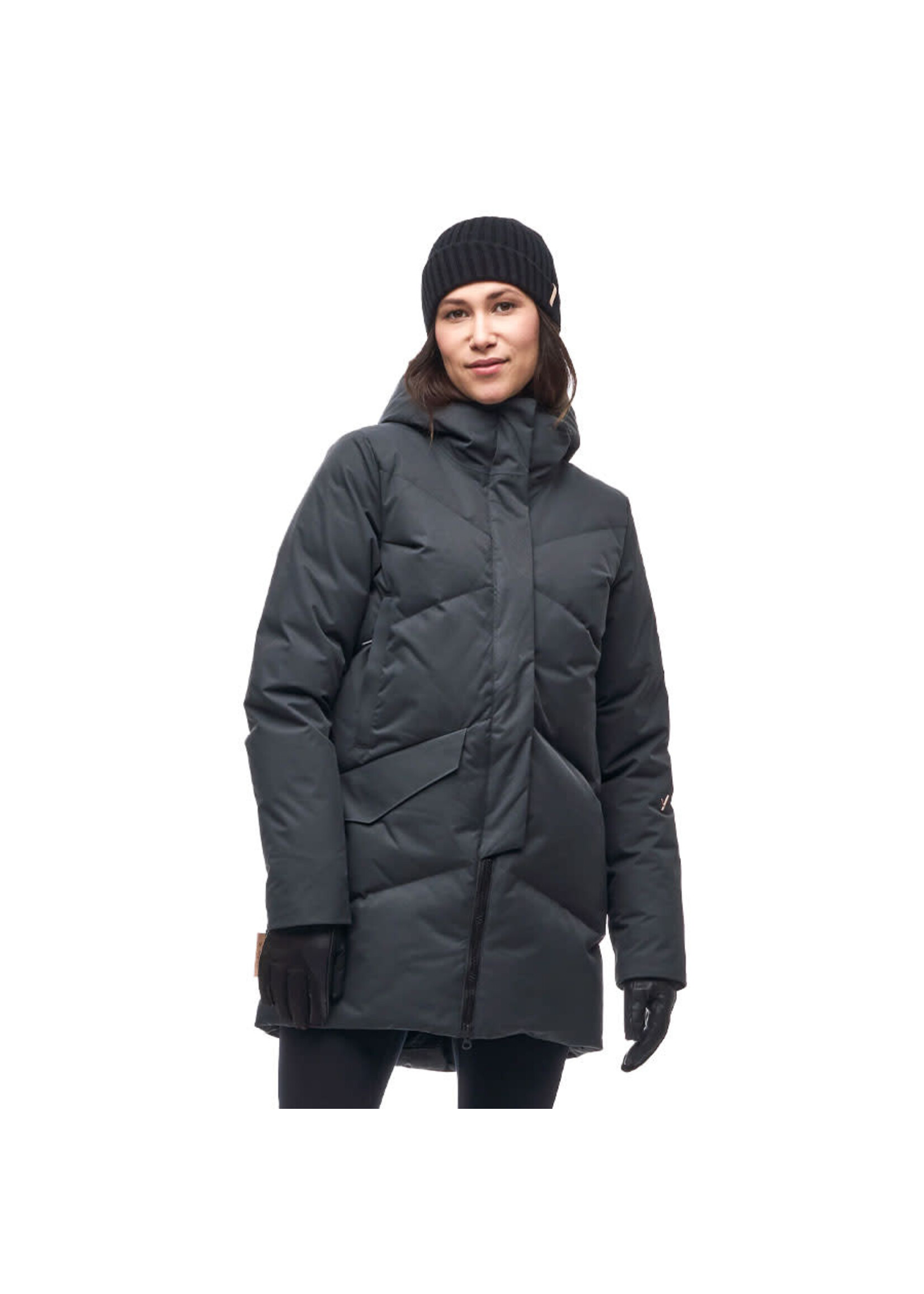 INDYEVA Manteau AYABA SIMPLIFIED RDS / Bleu Deep Forest (Femme)