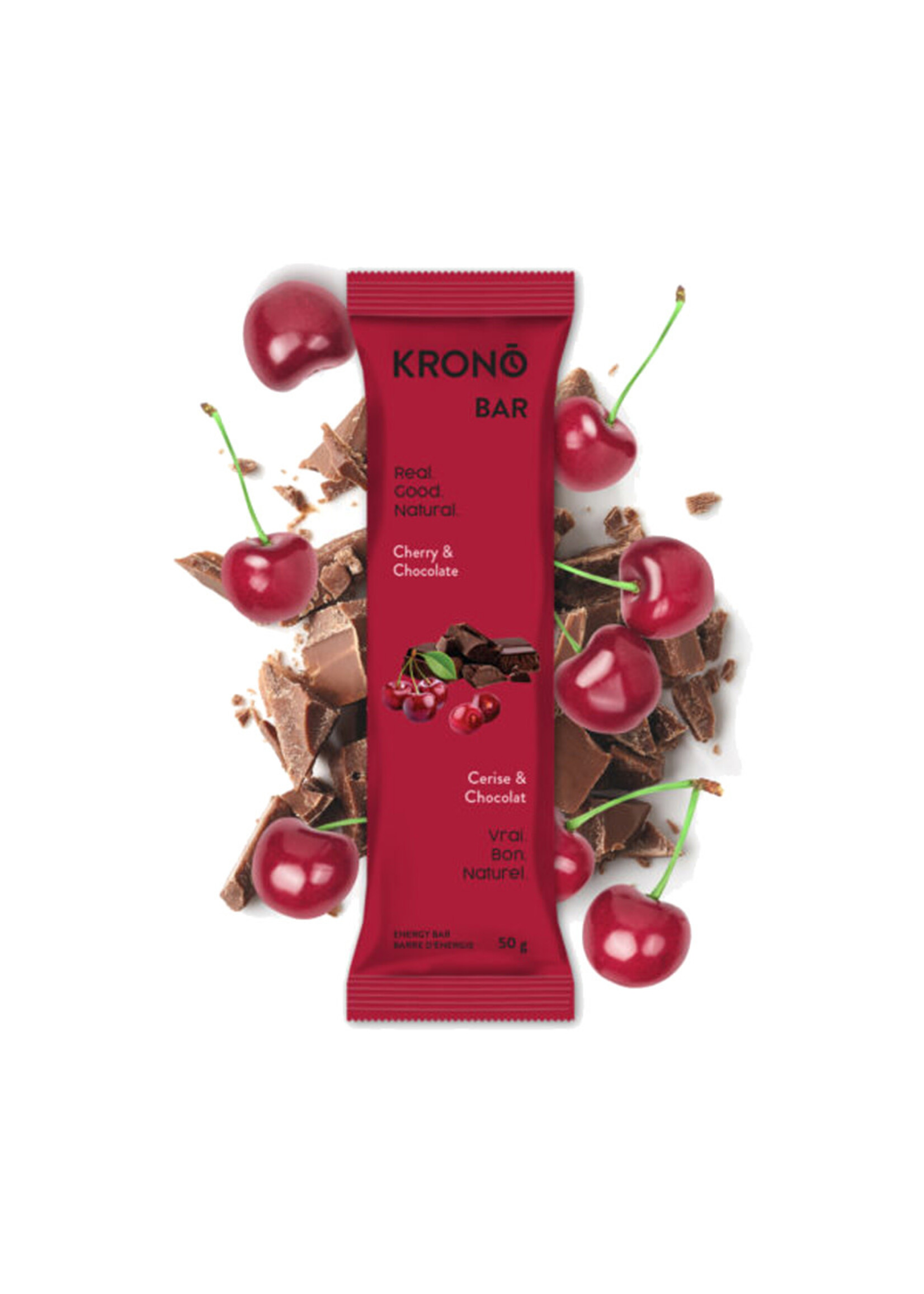 KRONO NUTRITION Barre d'énergie 50g / Cerise & Chocolat