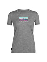 ICEBREAKER T-shirt TECH LITE II TRAILHEAD / Gris Heather (Femme)