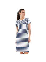 FIG Robe NEWPORT / Rayures blanches & Bleu (Femme)