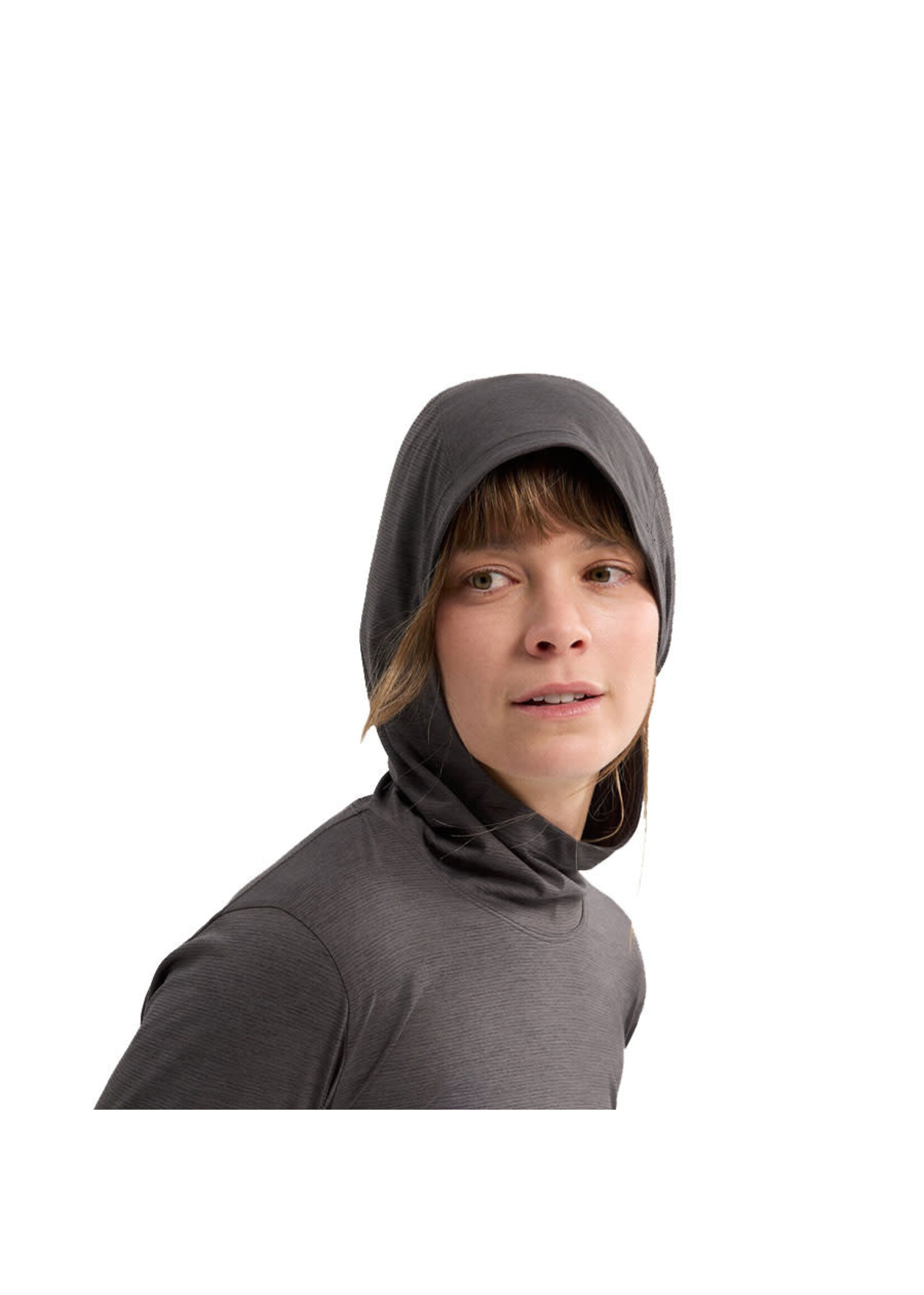 ARC'TERYX Chandail à capuchon TAEMA / Noir chiné (Femme)