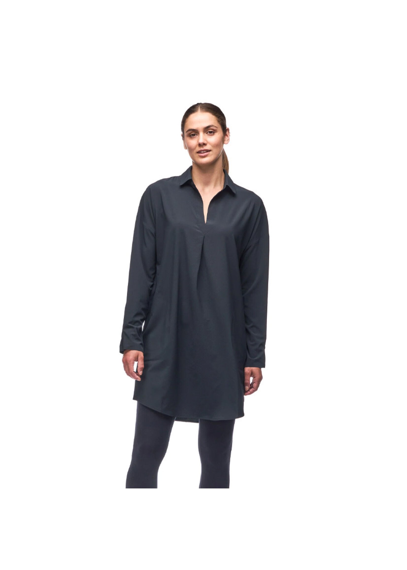 INDYEVA Robe FRIVOL LG SLV / Noir (Femme)