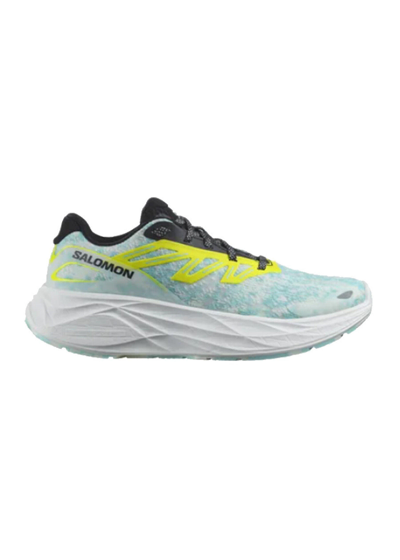 SALOMON Souliers AERO GLIDE 2 / White & Sulphur Spring & Tanager Turquoise (Femme)