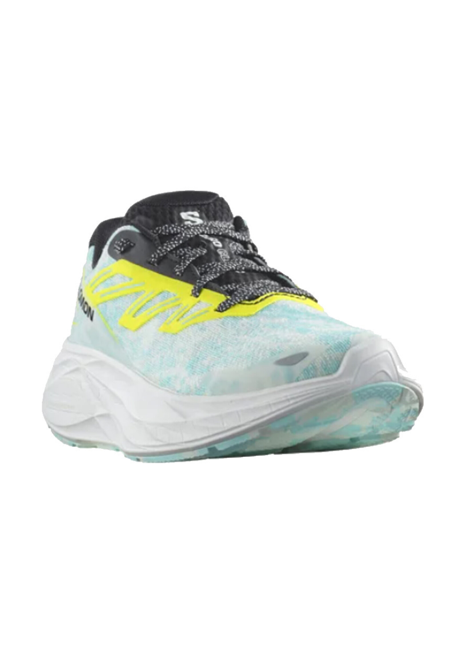 SALOMON Souliers AERO GLIDE 2 / White & Sulphur Spring & Tanager Turquoise (Femme)