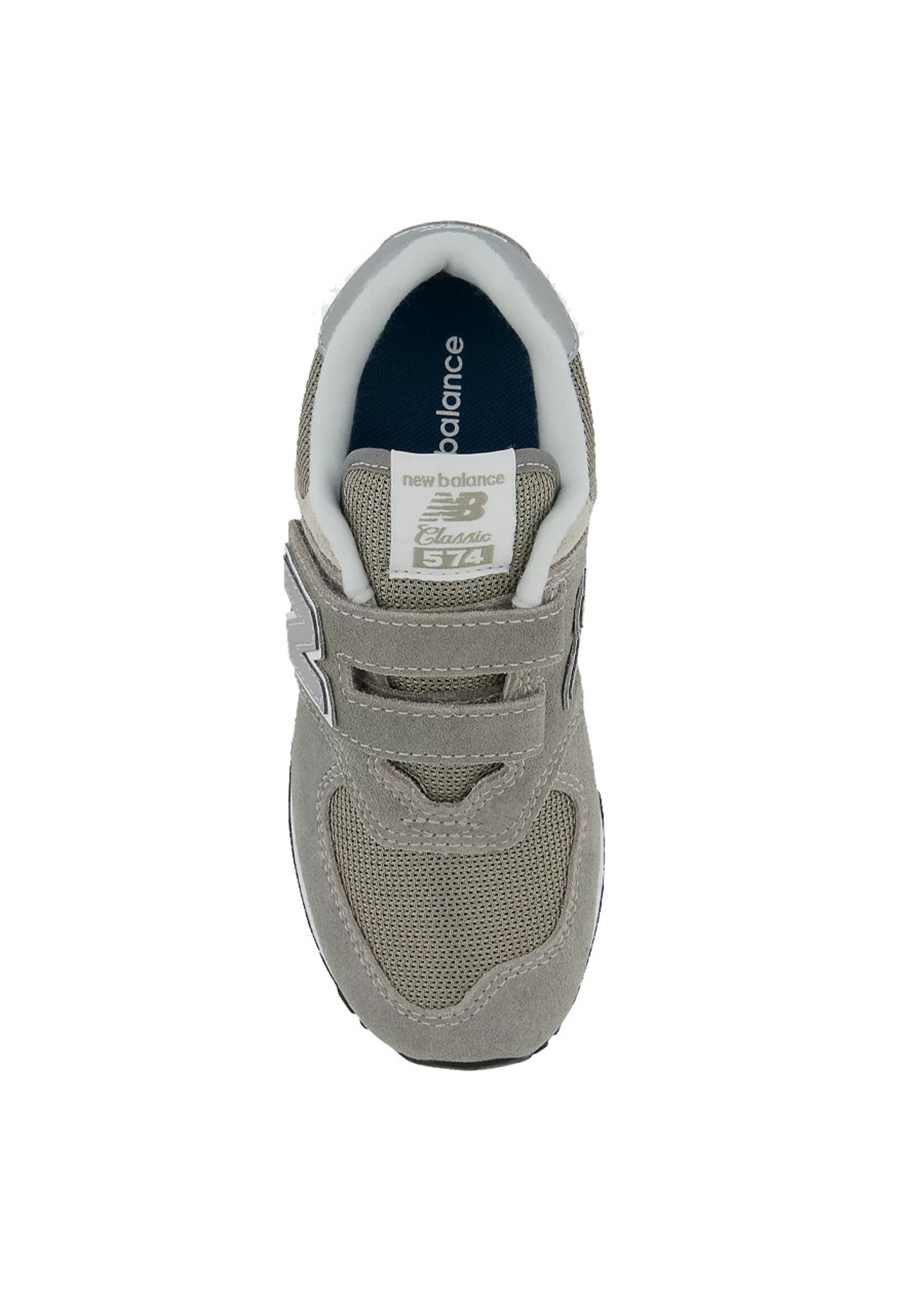 NEW BALANCE Souliers à velcro 574 / Gris (Enfant)
