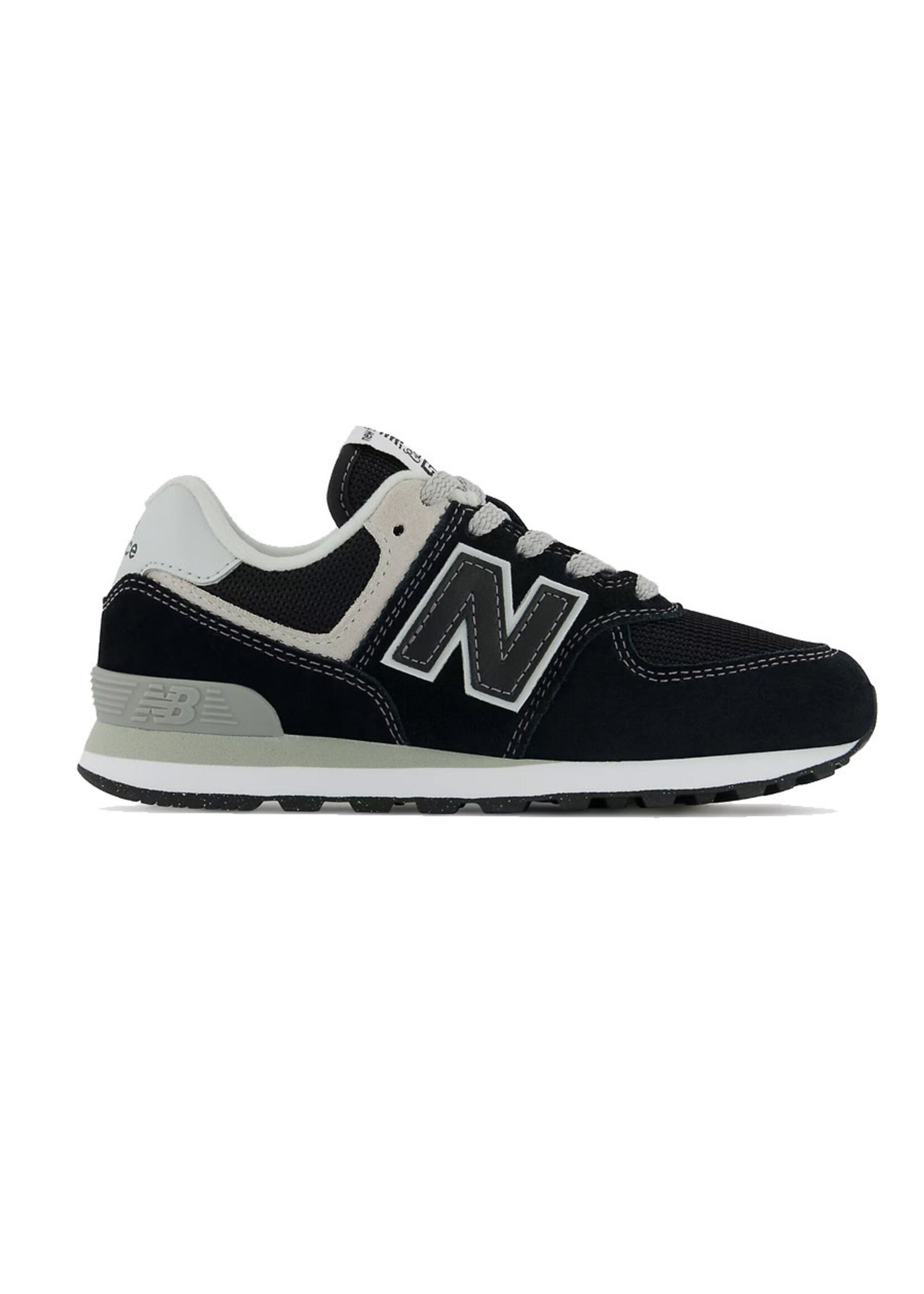 NEW BALANCE Souliers 574 / Noir & Blanc (Enfant)