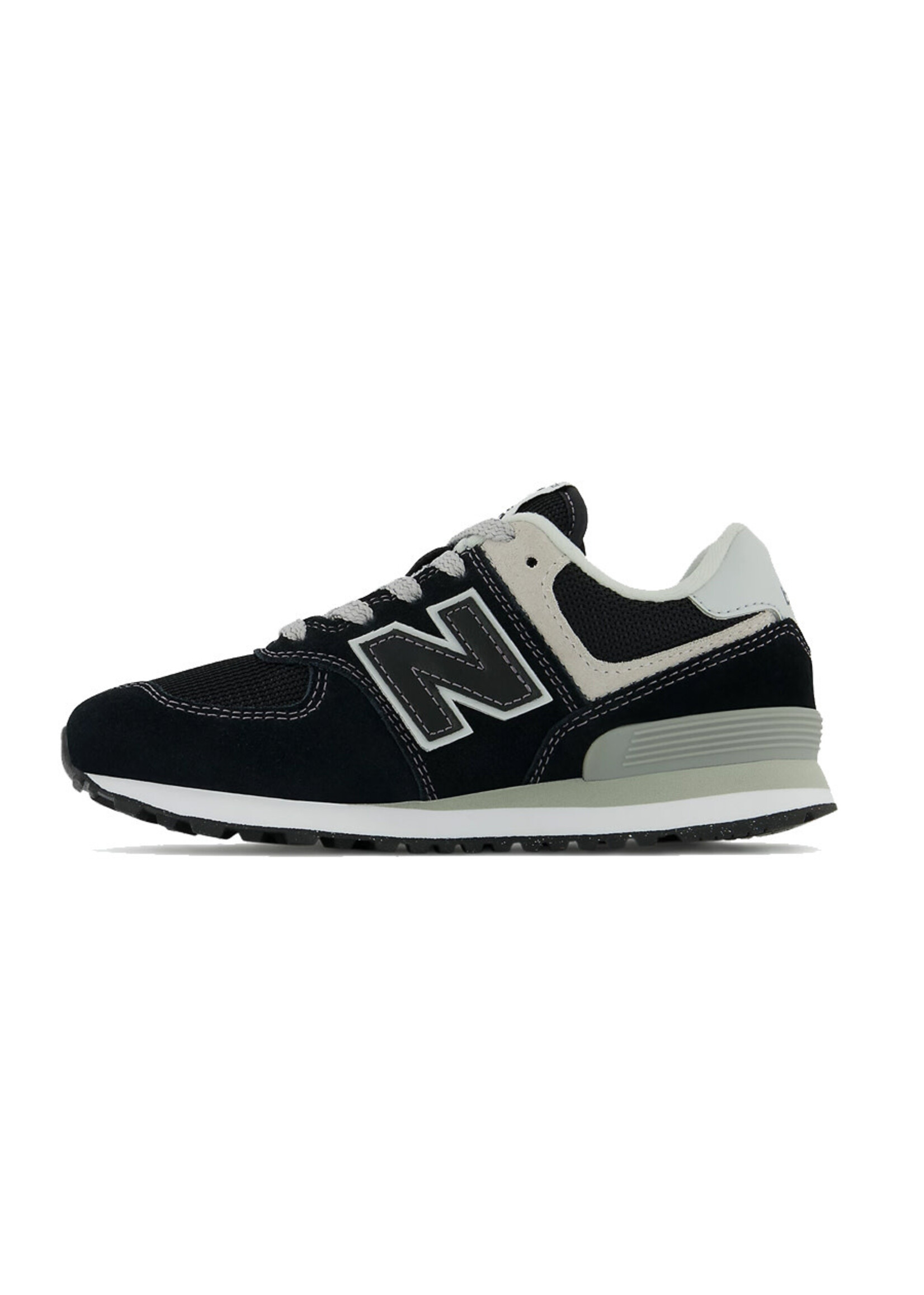 NEW BALANCE Souliers 574 / Noir & Blanc (Enfant)