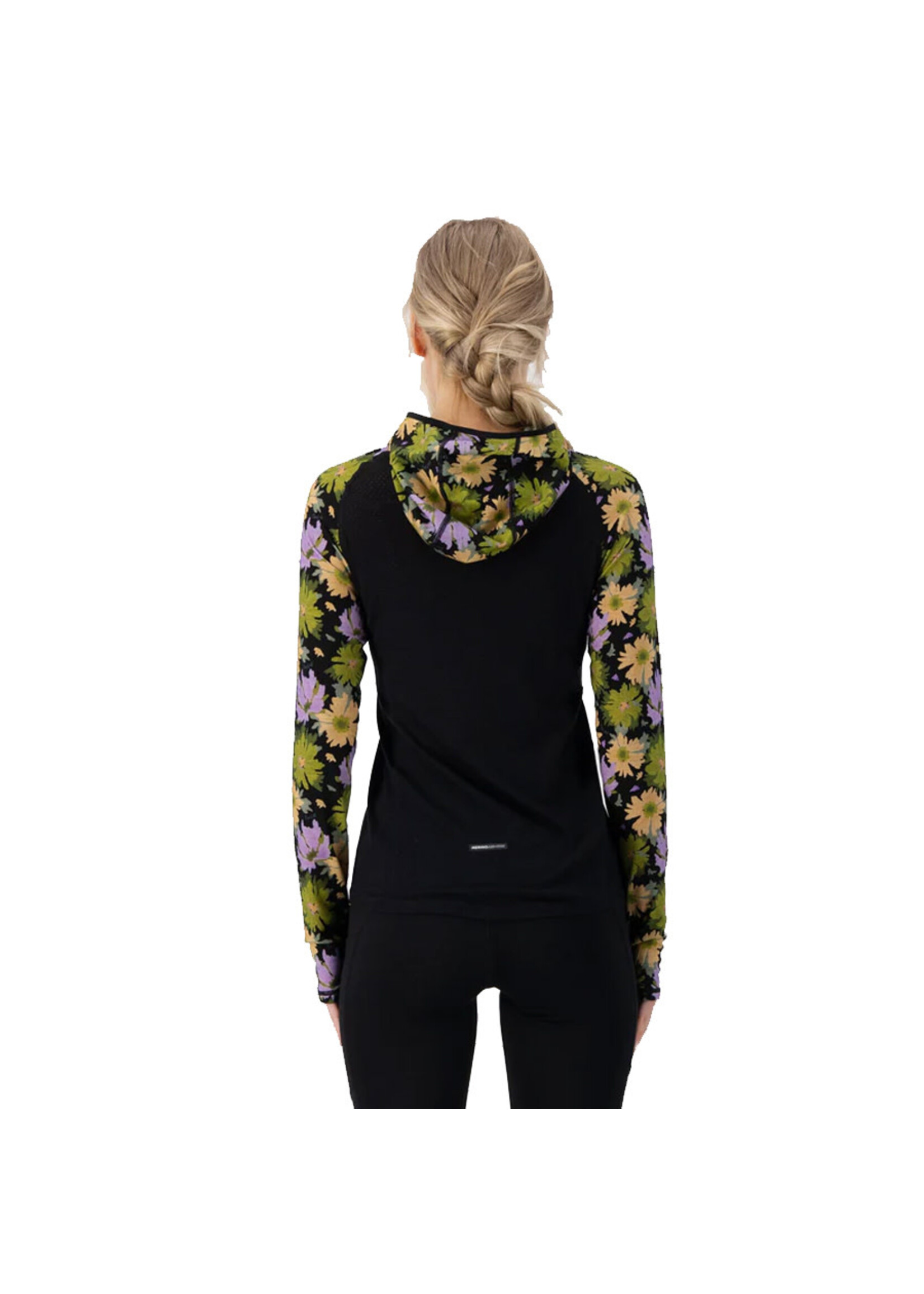 MONS ROYALE Chandail à capuchon BELLA / Alpine Bloom & Black (Femme)