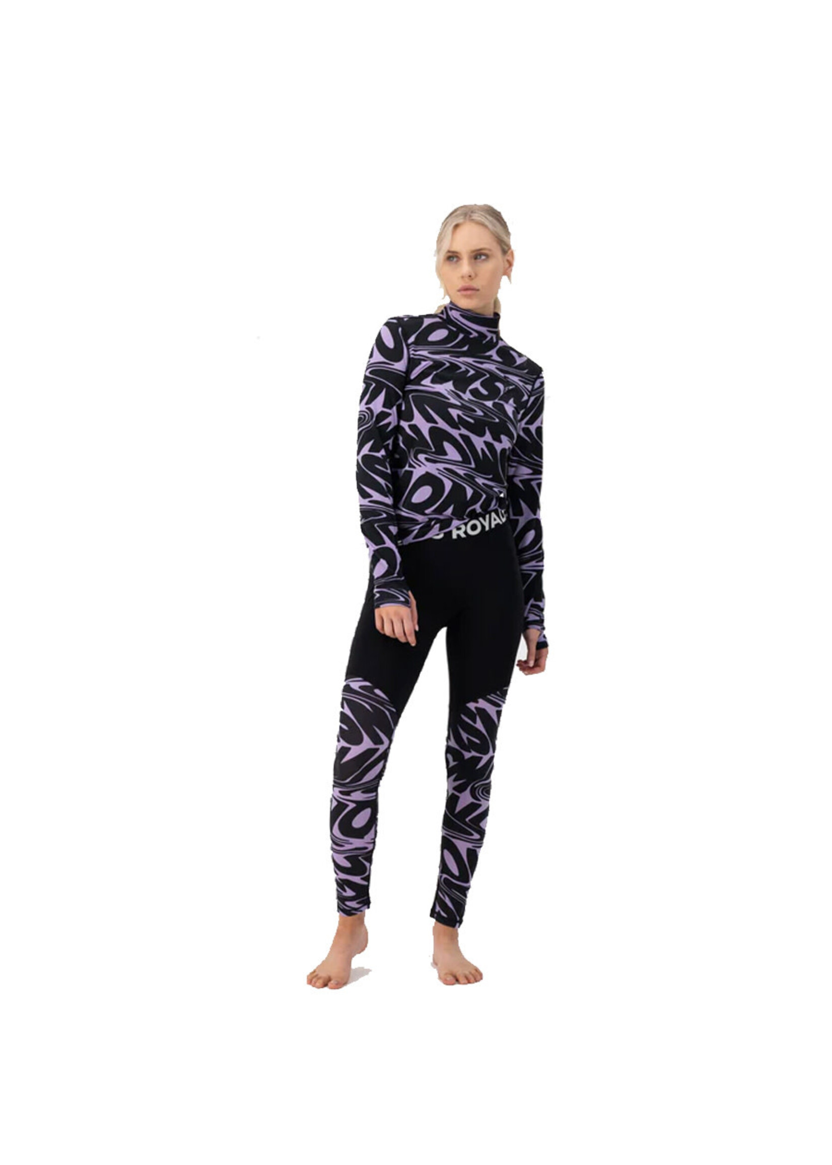 MONS ROYALE Legging CASCADE MERINO FLEX 200 / Signal Lost Lupin (Femme)