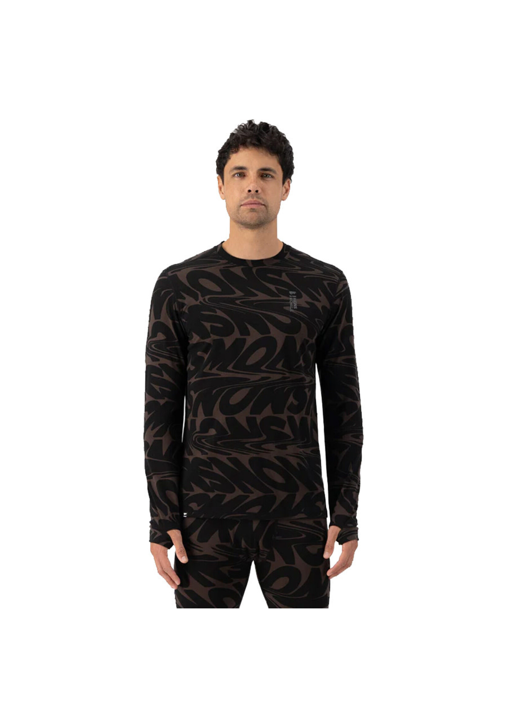 MONS ROYALE T-shirt à manches longues CASCADE MERINO FLEX 200 / Signal Lost Cedar (Homme)