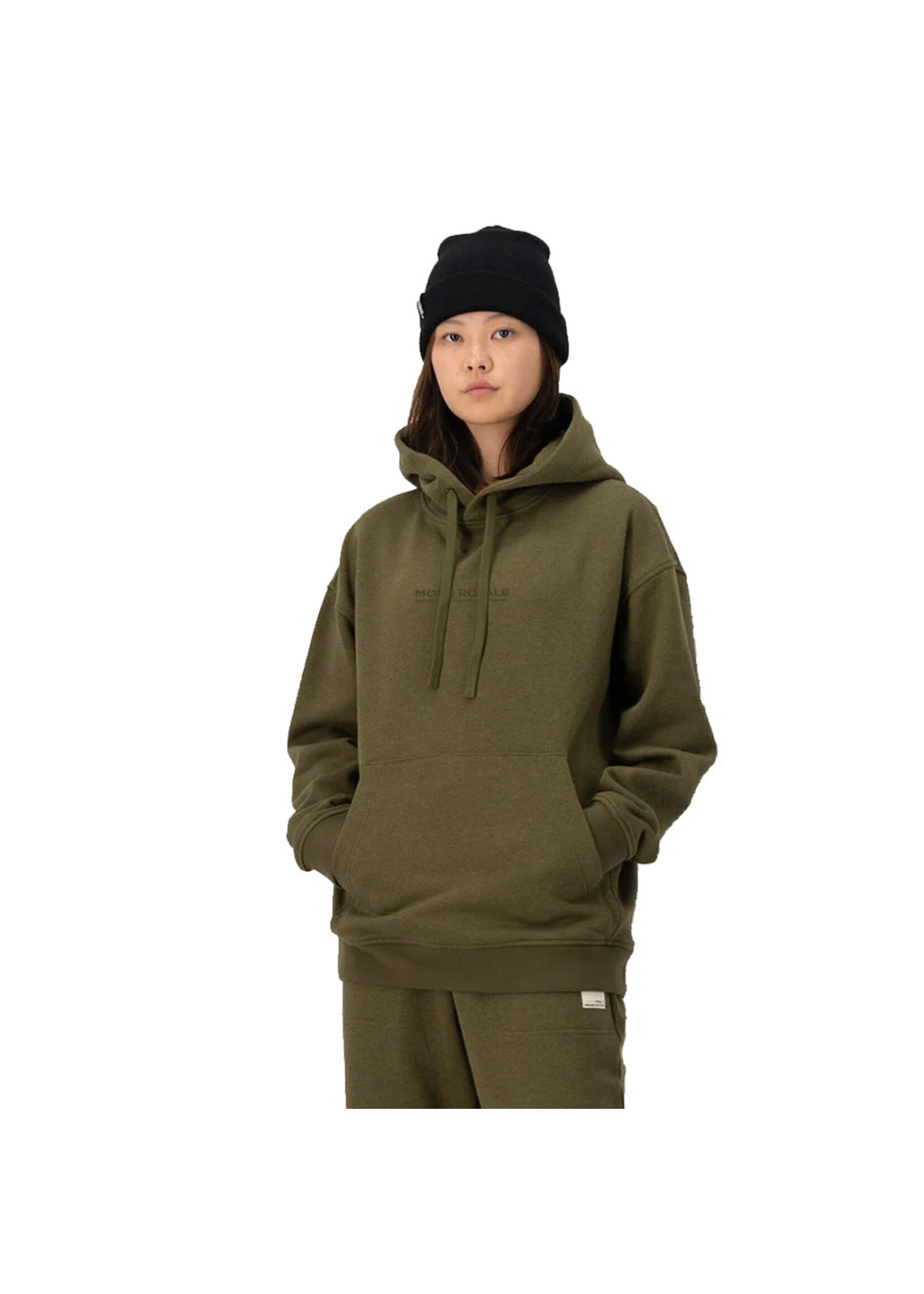 MONS ROYALE Chandail à capuchon VERDANT MERINO / Dark Olive (Unisexe)