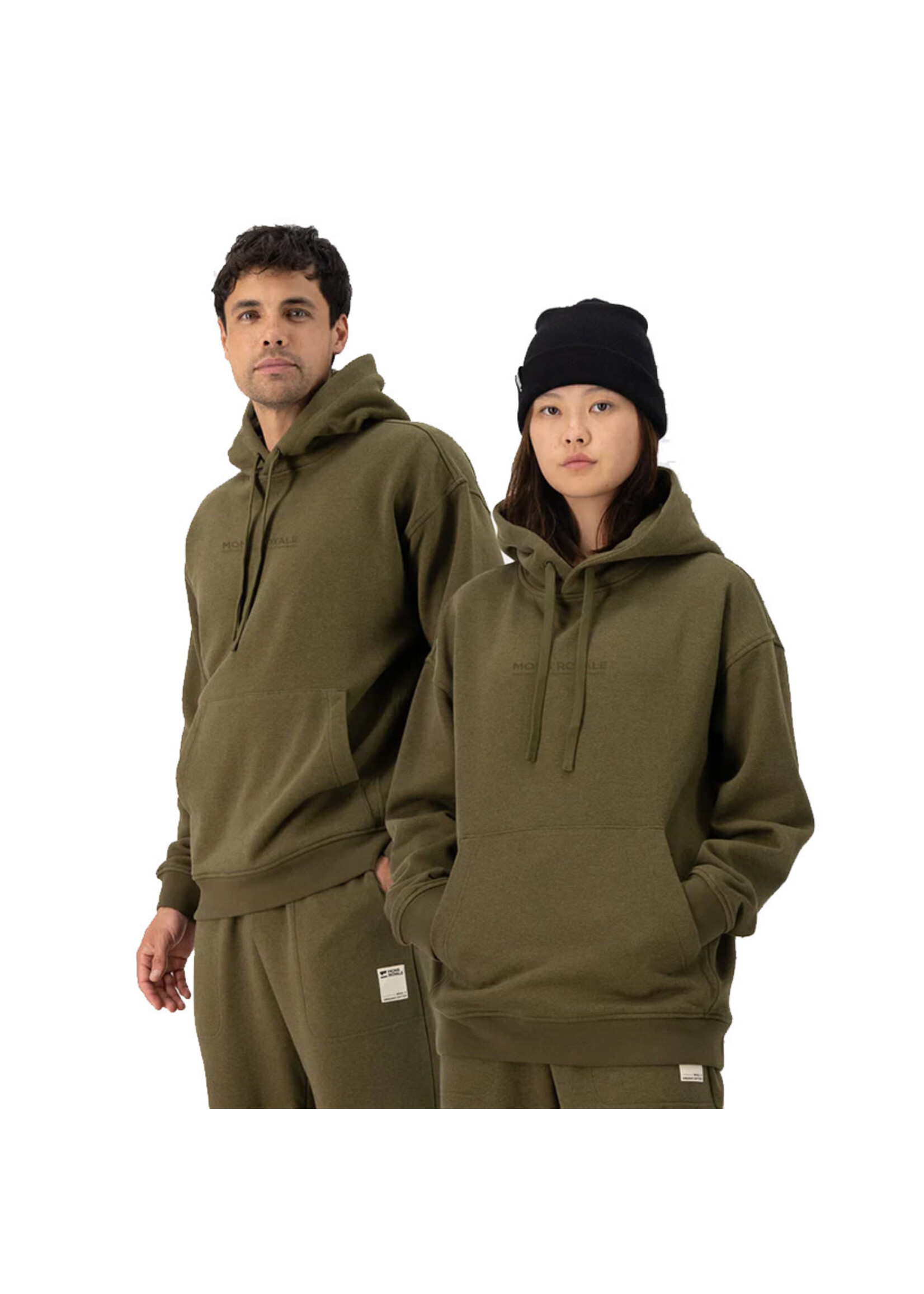 MONS ROYALE Chandail à capuchon VERDANT MERINO / Dark Olive (Unisexe)