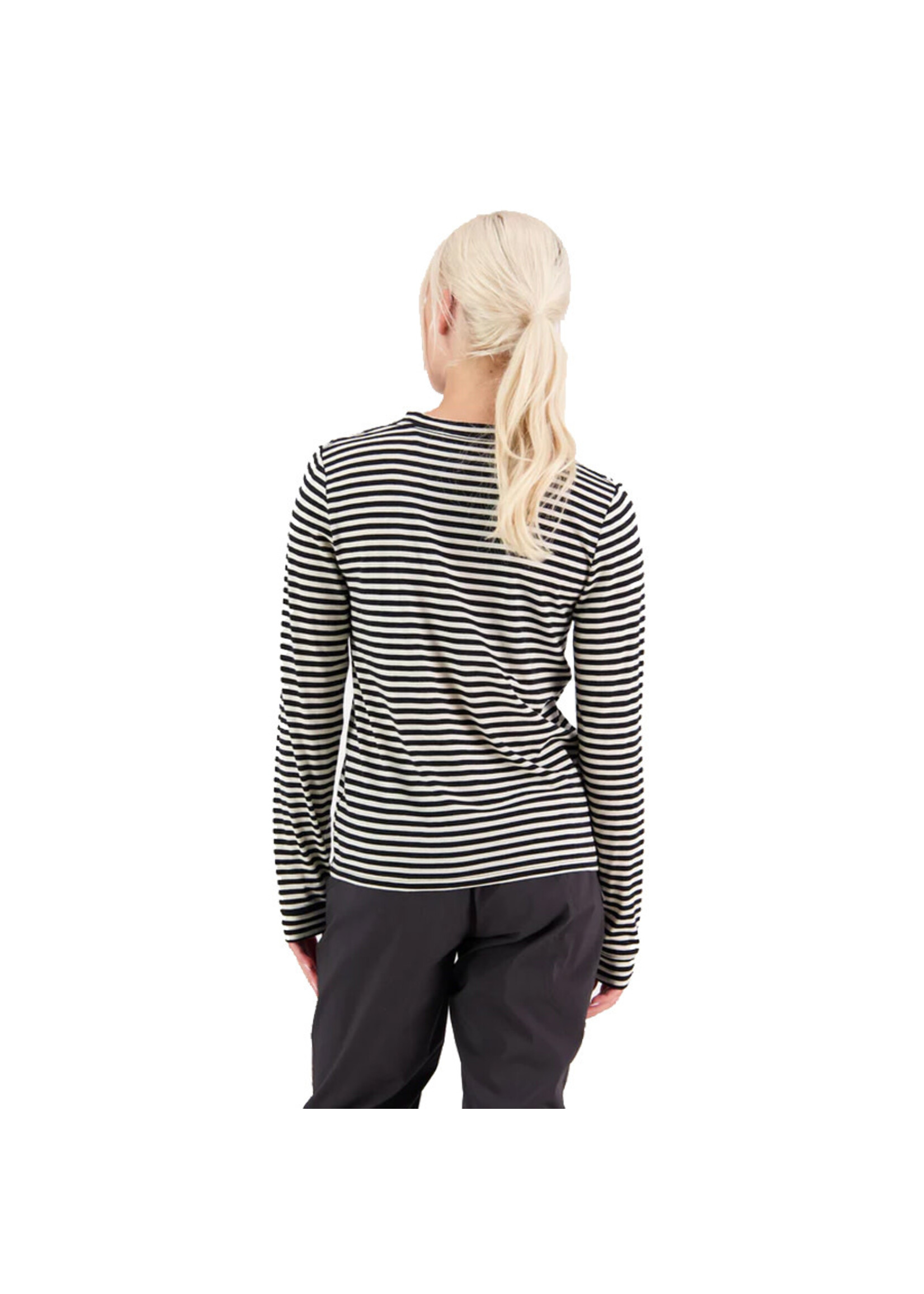MONS ROYALE T-shirt à manches longues ICON / MR Stripe (Femme)