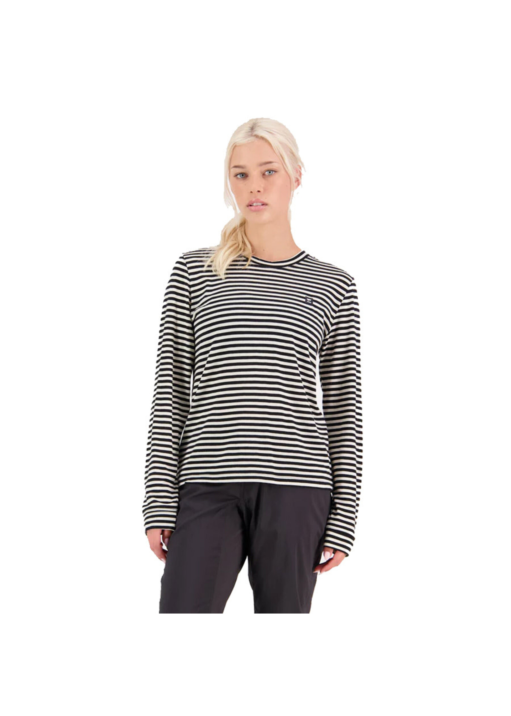MONS ROYALE T-shirt à manches longues ICON / MR Stripe (Femme)