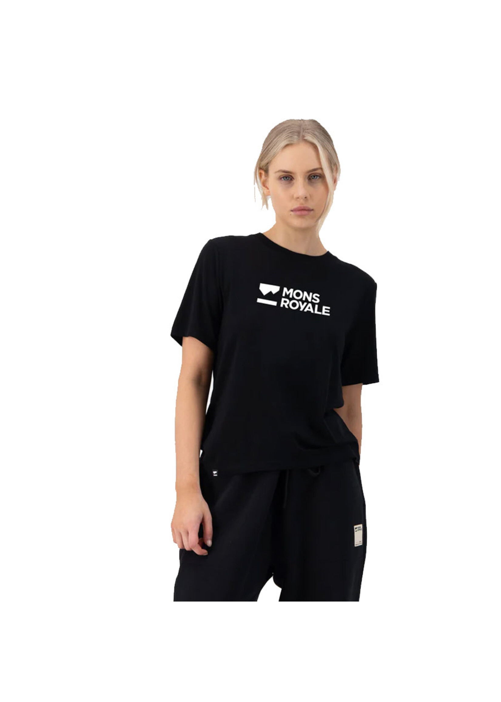 MONS ROYALE T-shirt ICON / Noir (Femme)