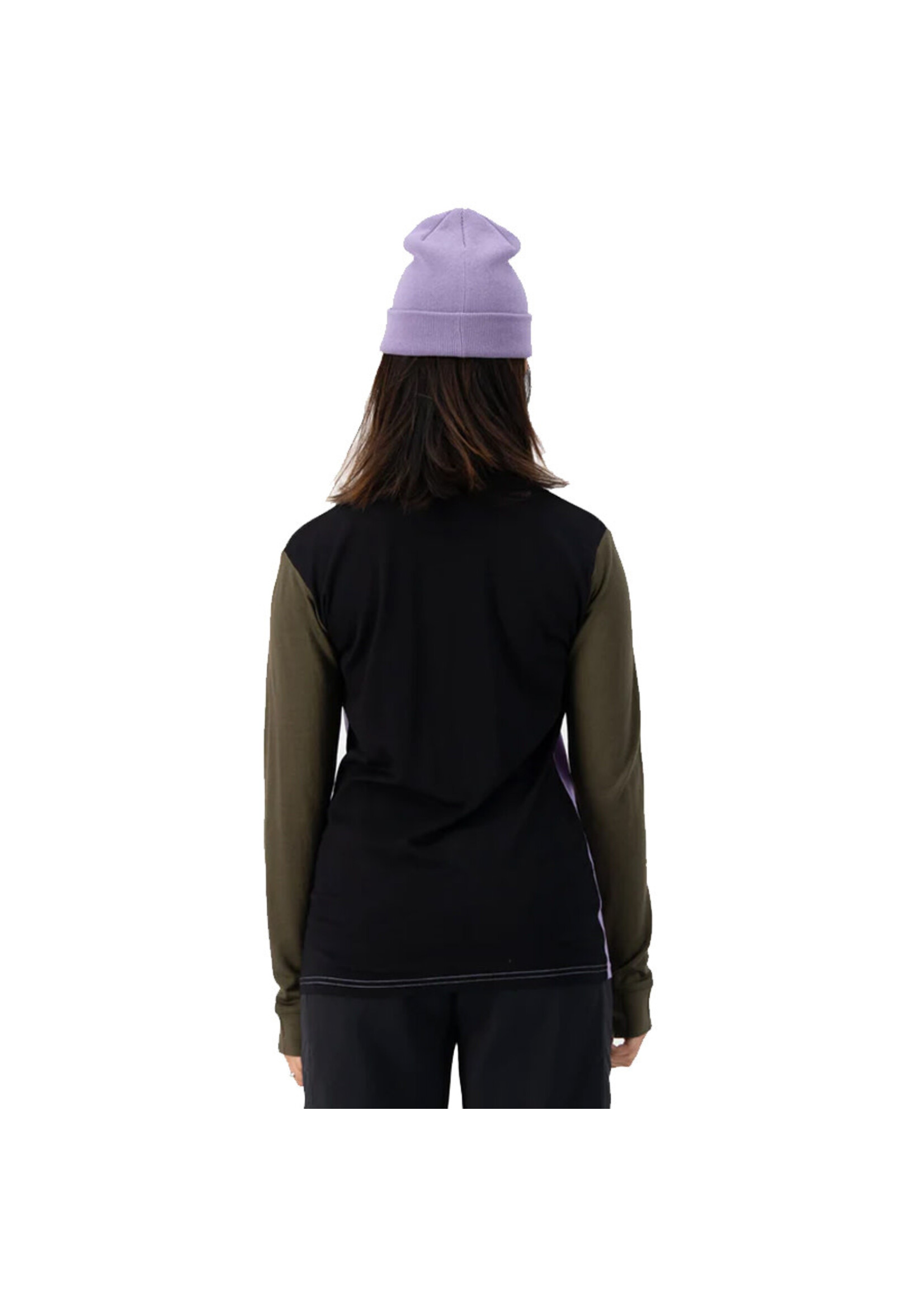 MONS ROYALE T-shirt à manches longues YOTEI / Lupin & Dark Olive & Black (Femme)