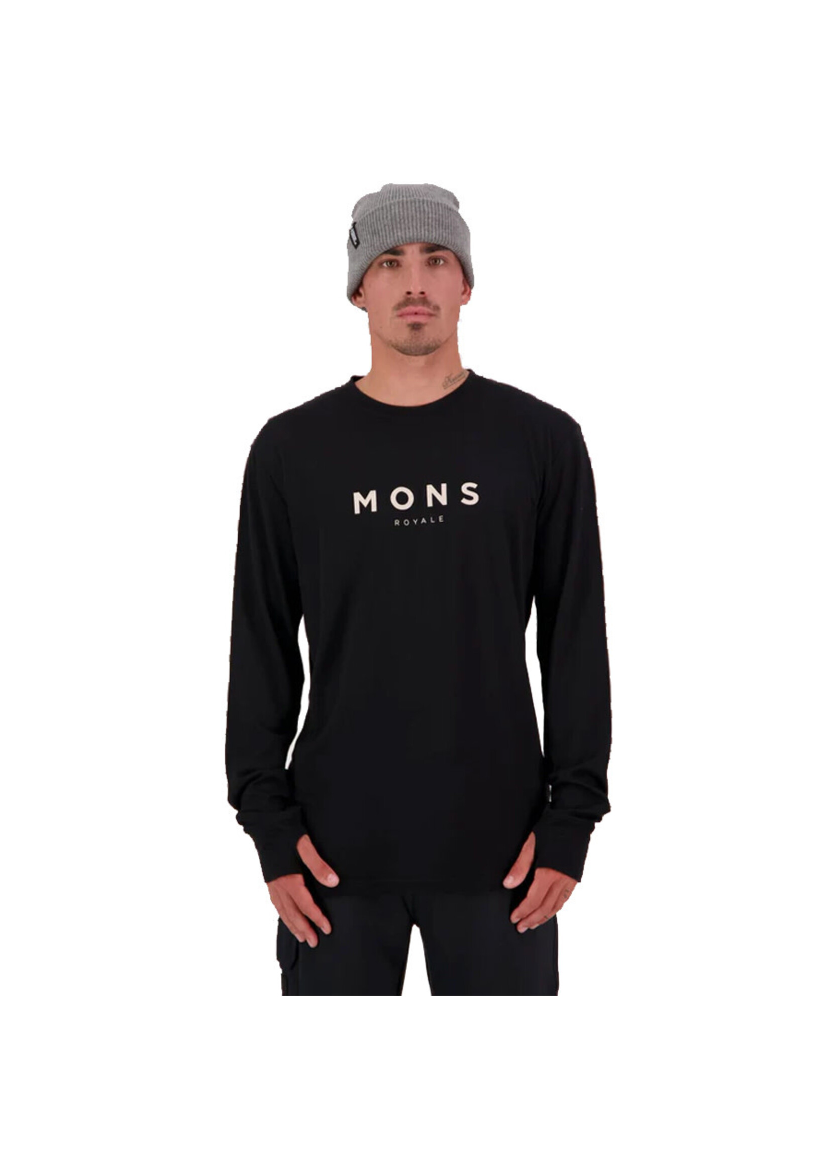 MONS ROYALE T-shirt à manches longues YOTEI CLASSIC / Noir (Homme)