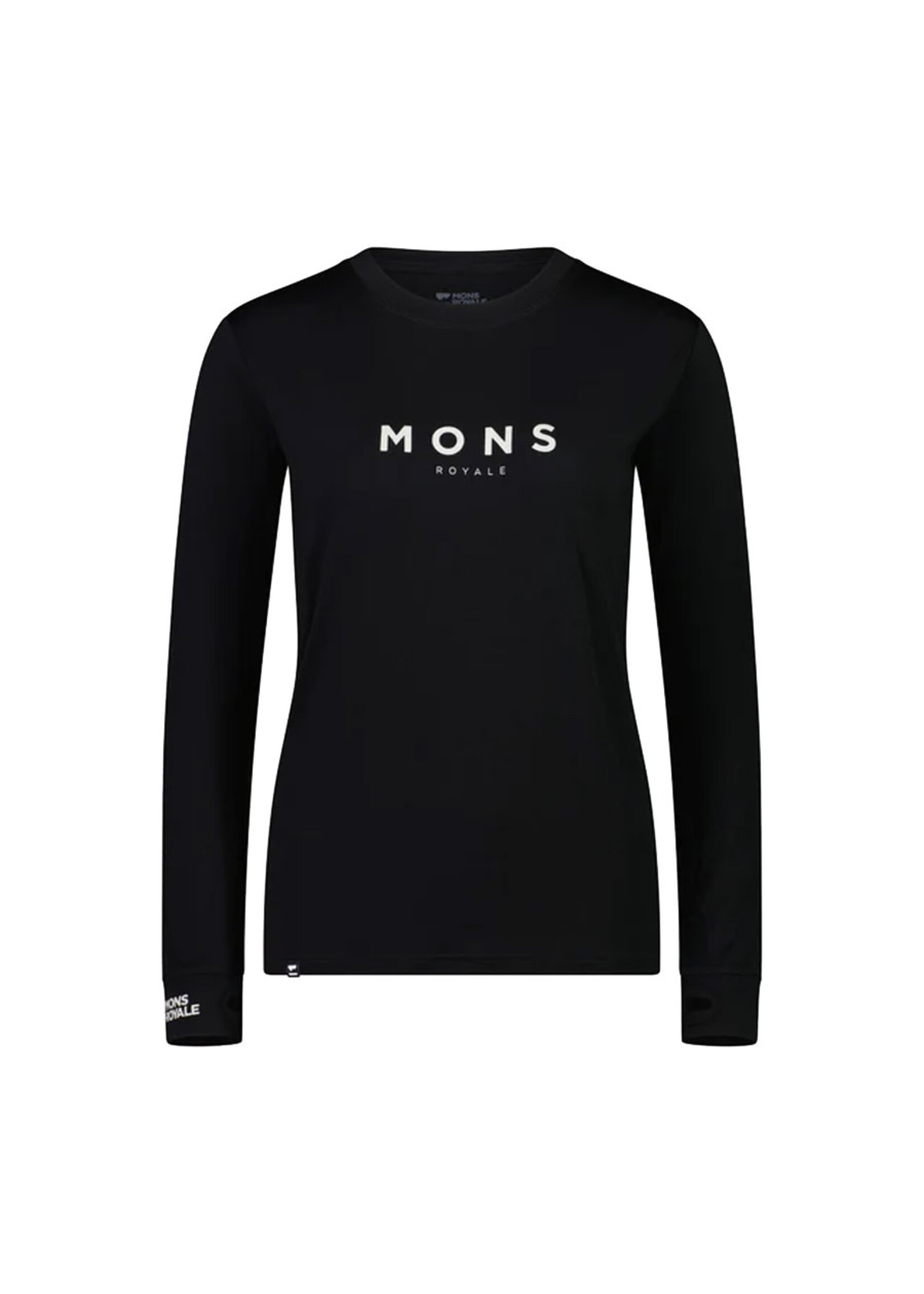 MONS ROYALE T-shirt à manches longues YOTEI CLASSIC / Noir (Femme)