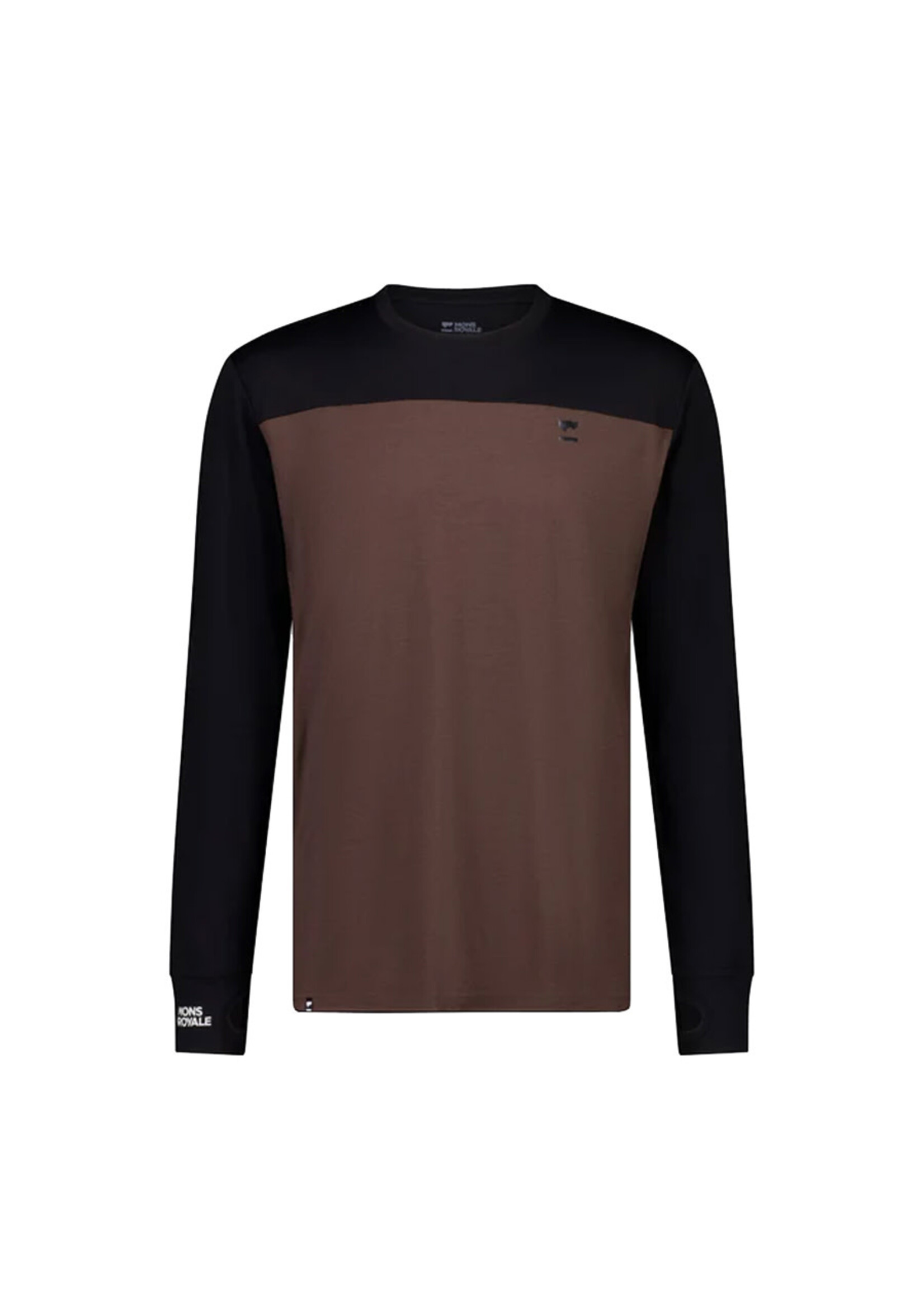 MONS ROYALE T-shirt à manches longues YOTEI CLASSIC / Cedar & Black (Homme)