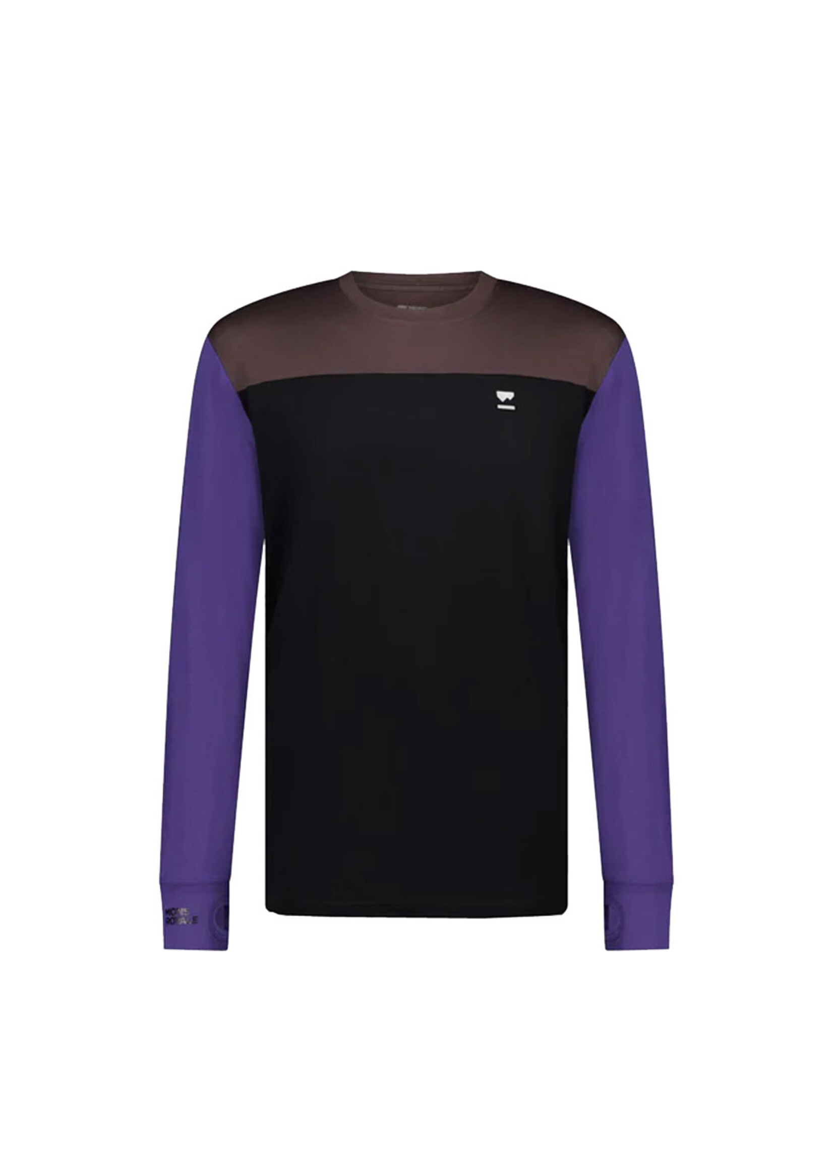 MONS ROYALE T-shirt à manches longues YOTEI CLASSIC / Violet & Cedar & Noir (Homme)