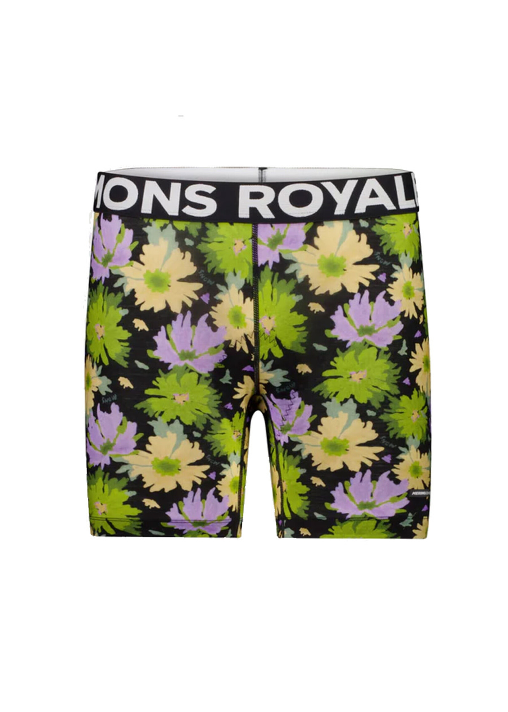 MONS ROYALE Short de vélo LOW PRO MERINO AIRCON / Alpine Bloom (Femme)