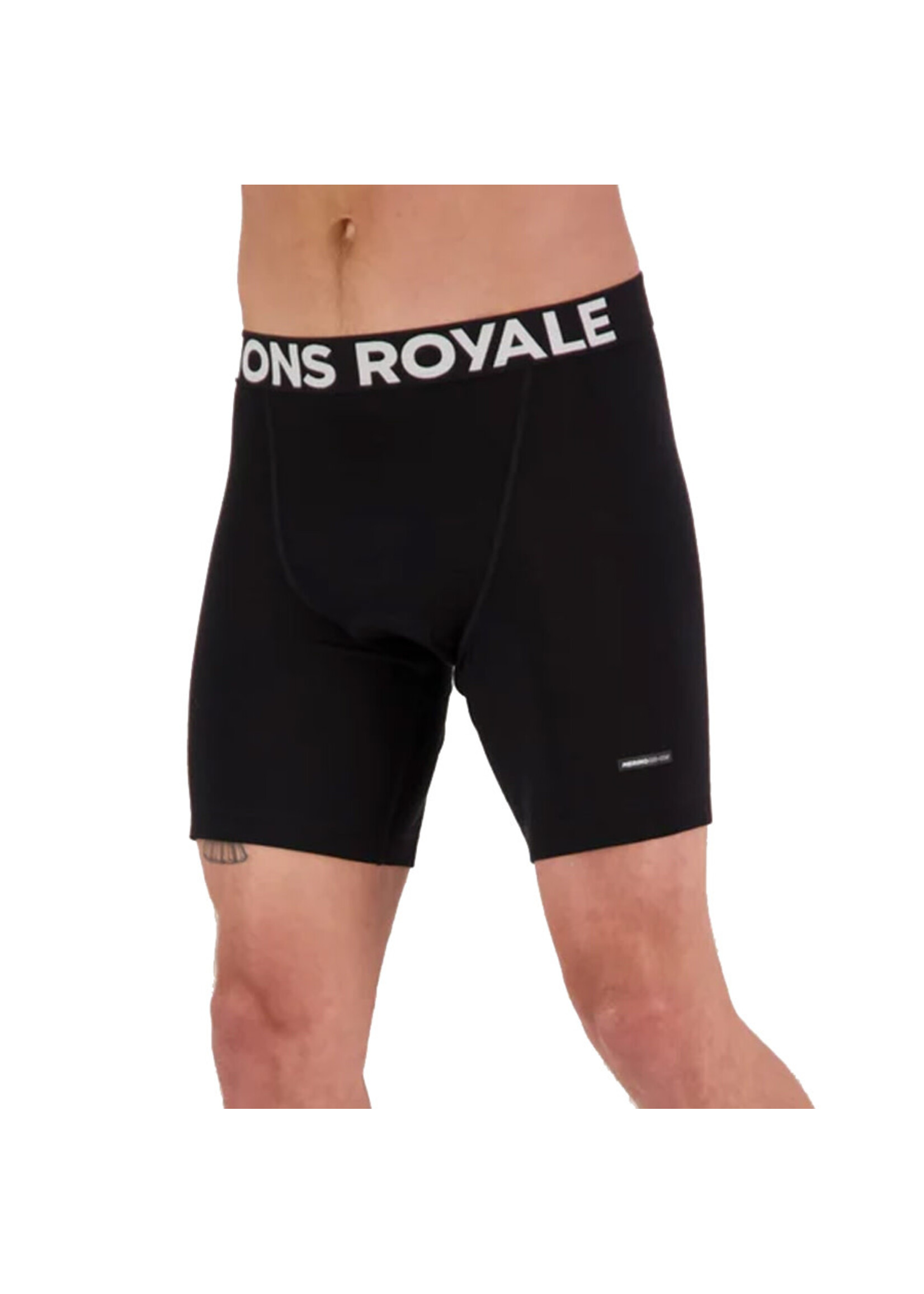 MONS ROYALE Short de vélo LOW PRO MERINO AIRCON / Noir (Homme)
