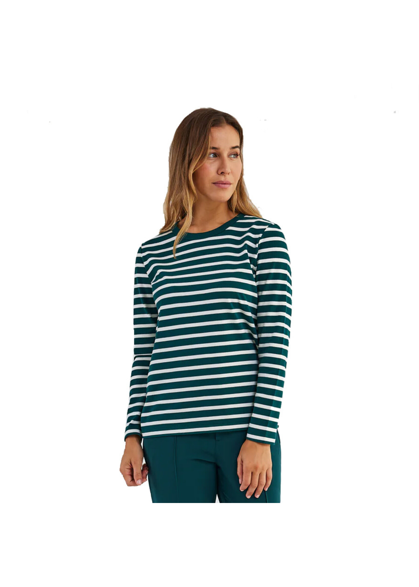 FIG T-shirt à manches longues NEWPORT / Pineland & Pearl Strip (Femme)