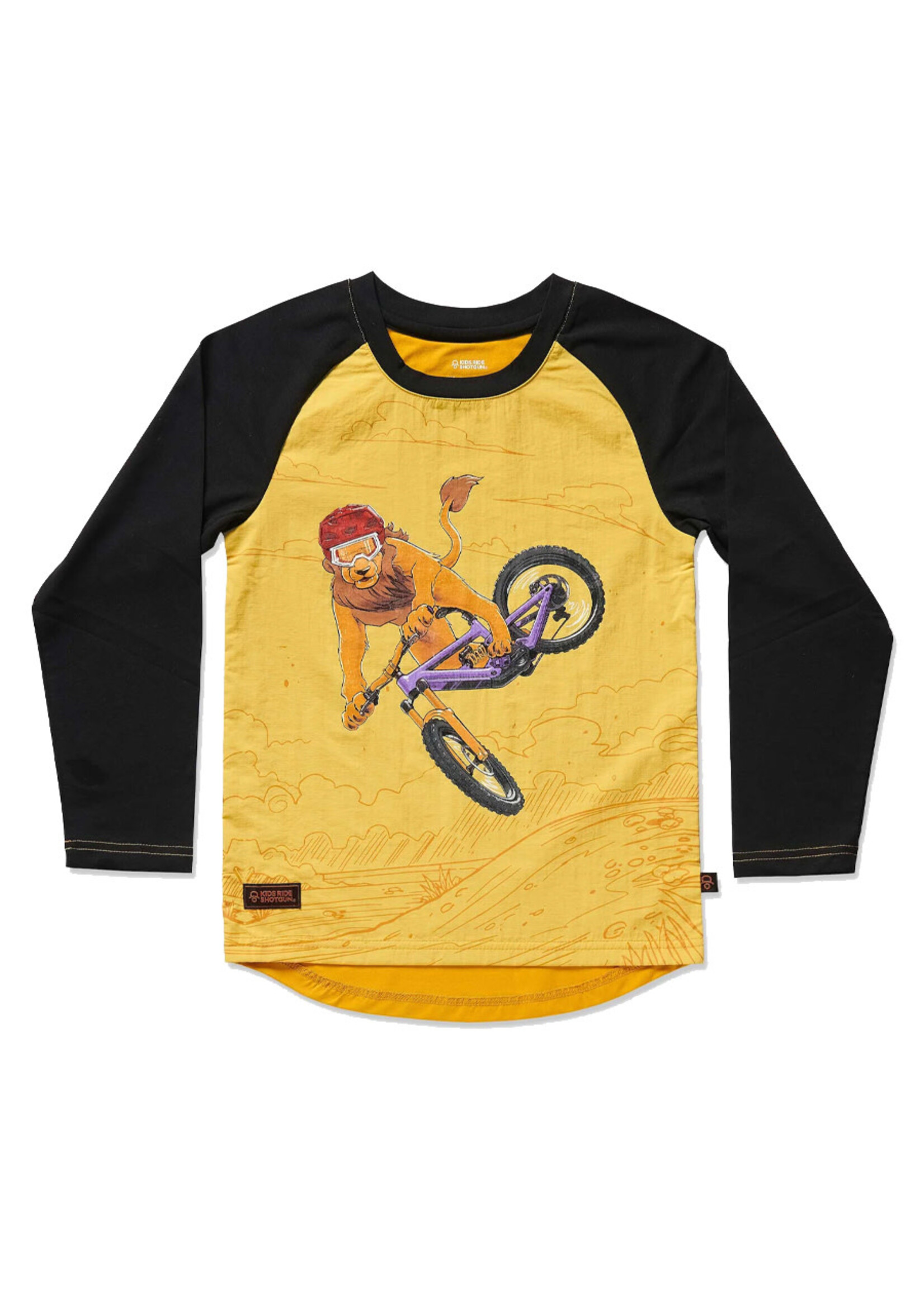 KIDS RIDE SHOTGUN T-shirt à manches longues WINDPROOF MTB / Lion (Enfant)