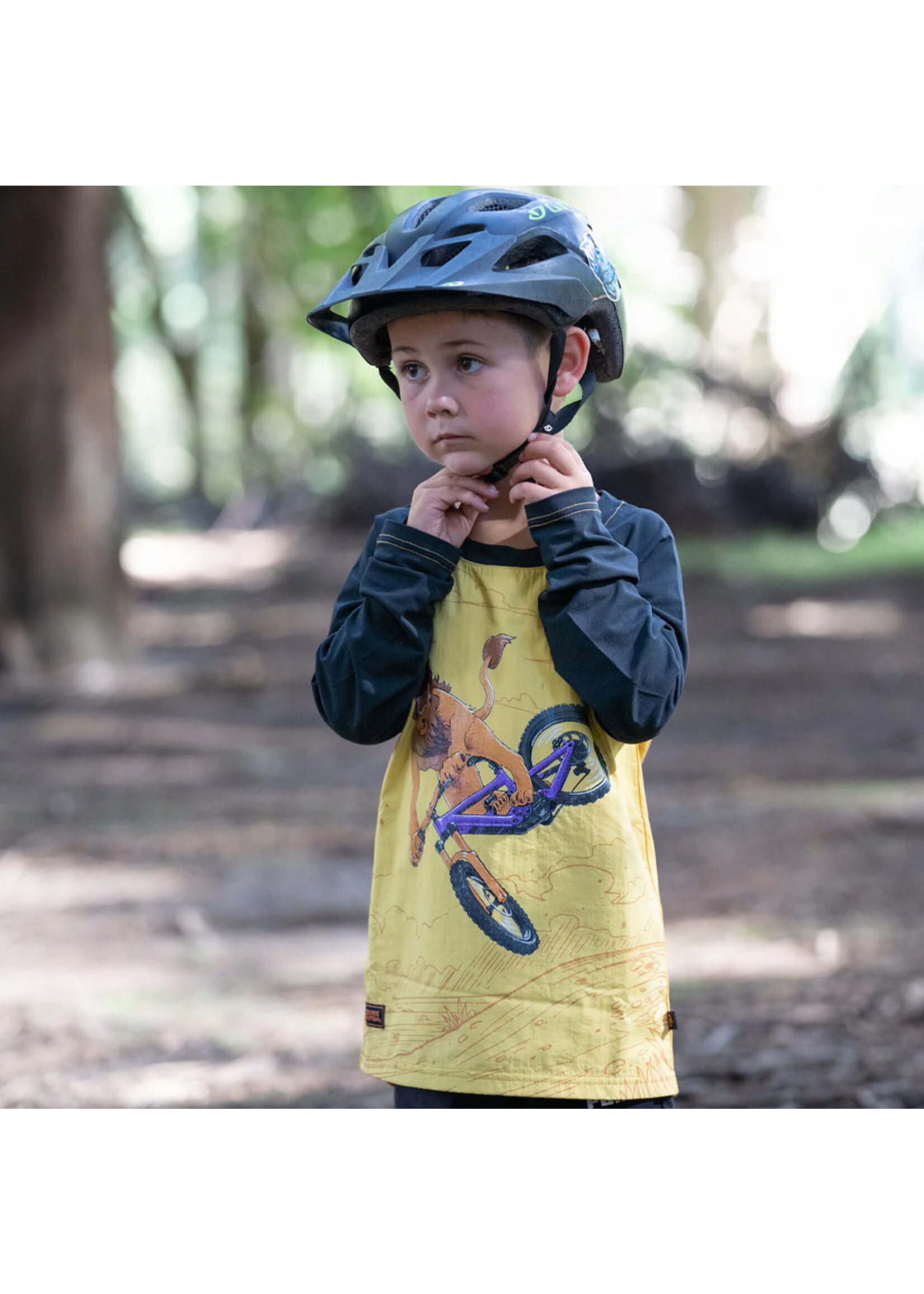 KIDS RIDE SHOTGUN T-shirt à manches longues WINDPROOF MTB / Lion (Enfant)