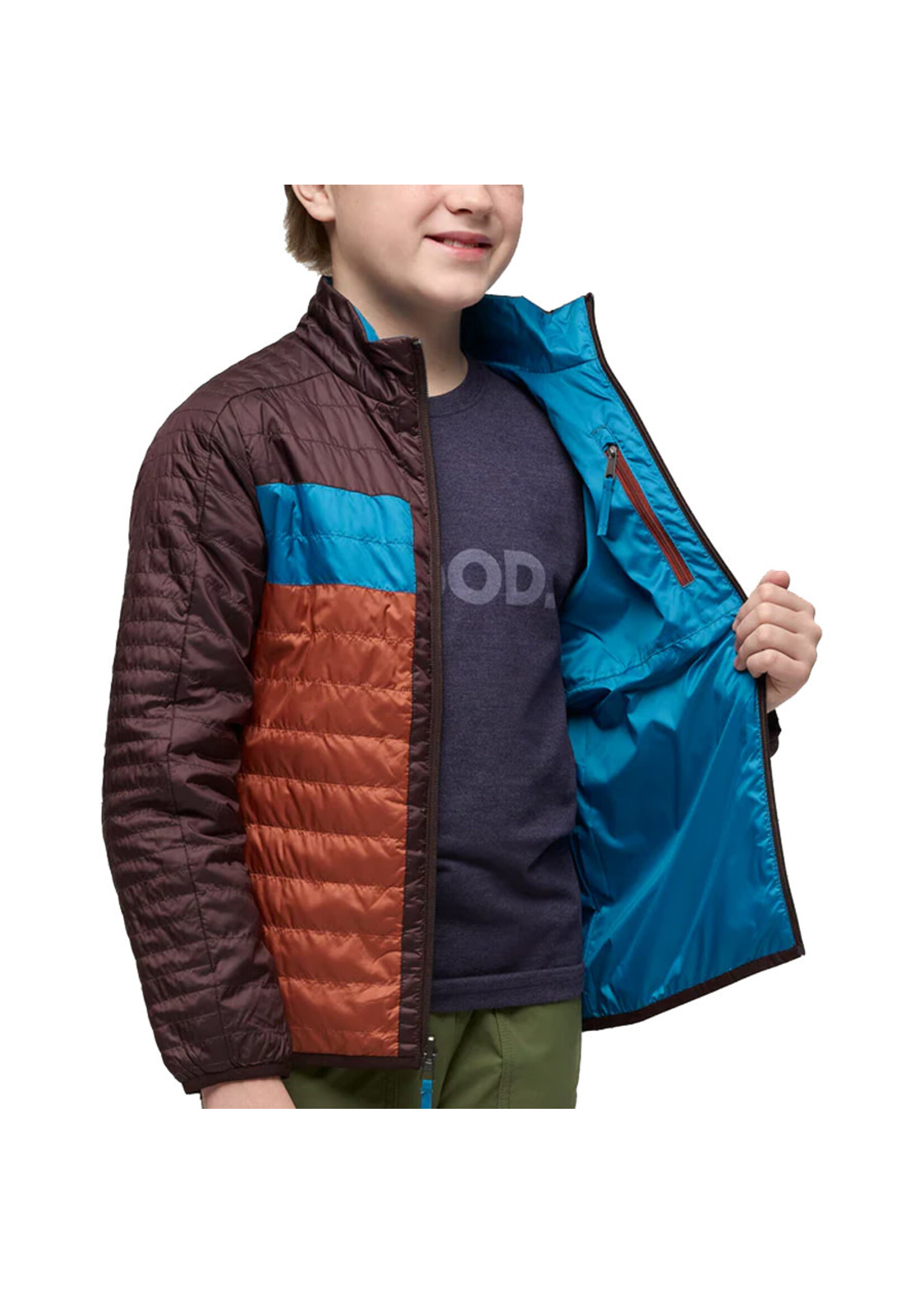 COTOPAXI Veste isolée réversible CAPA  / Coffee & Rusty (Enfant)