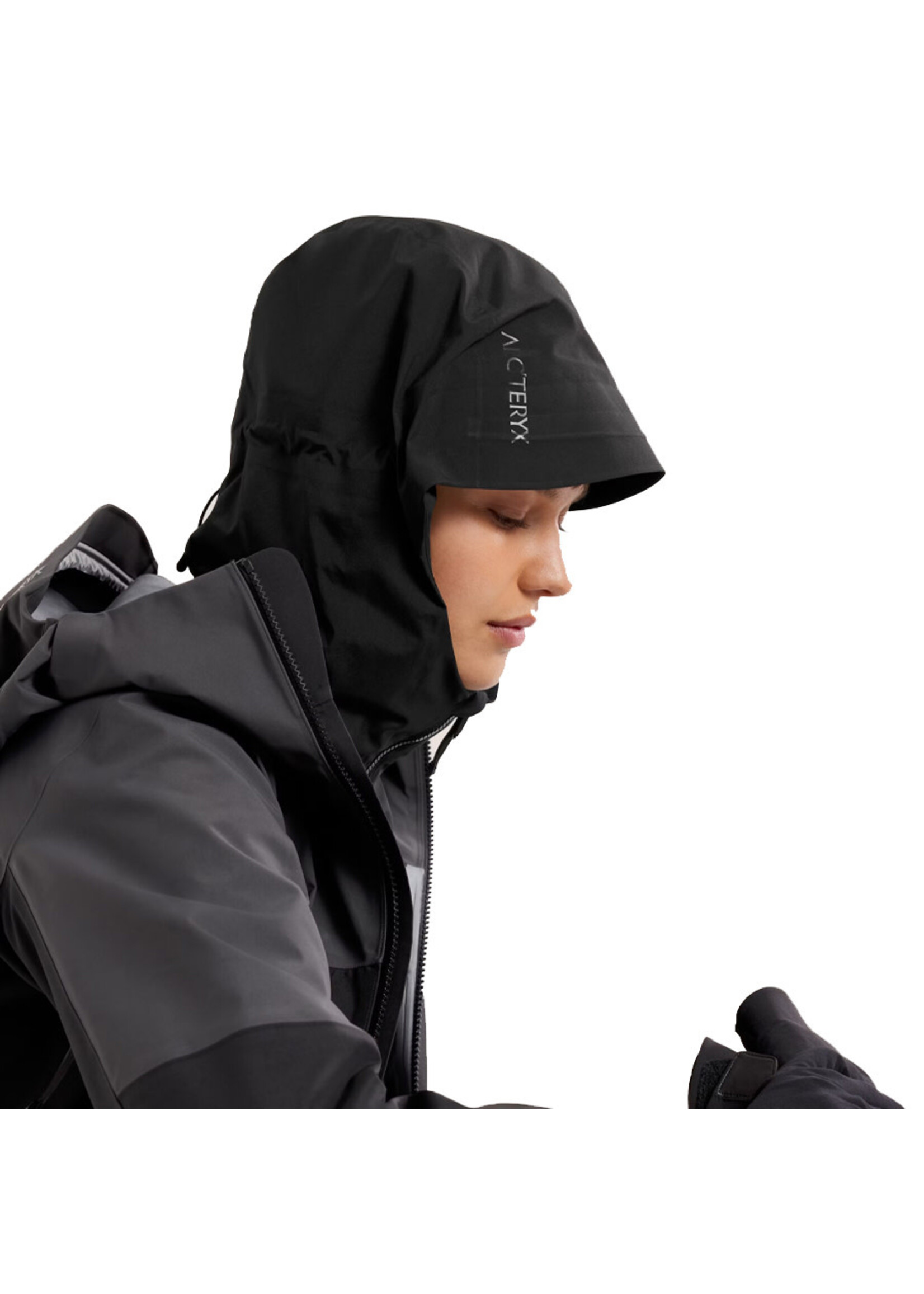ARC'TERYX Veste à capuchon hybride PROTON / Noir (Femme)
