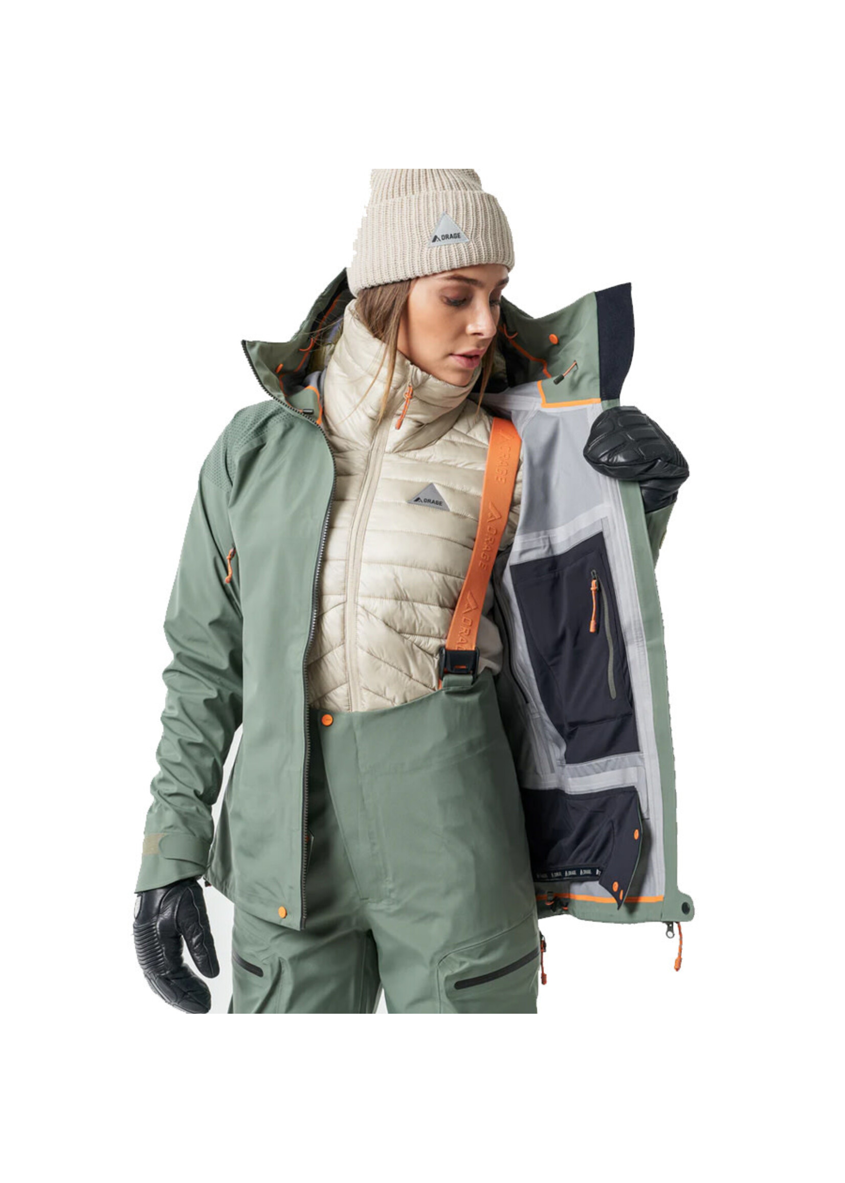 ORAGE Veste légère MTN-X ALPINA 3L / Dark Leaf (Femme)
