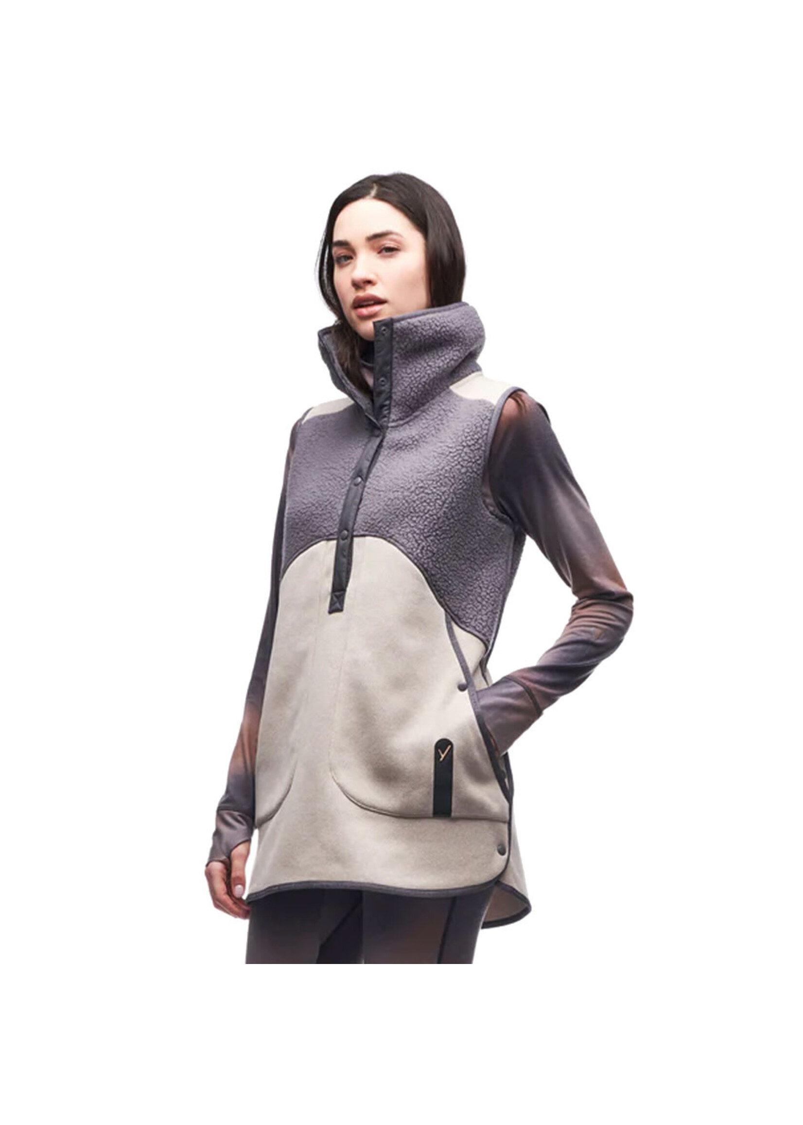 INDYEVA Tunique MEZCLA / Titanium & Flax (Femme)