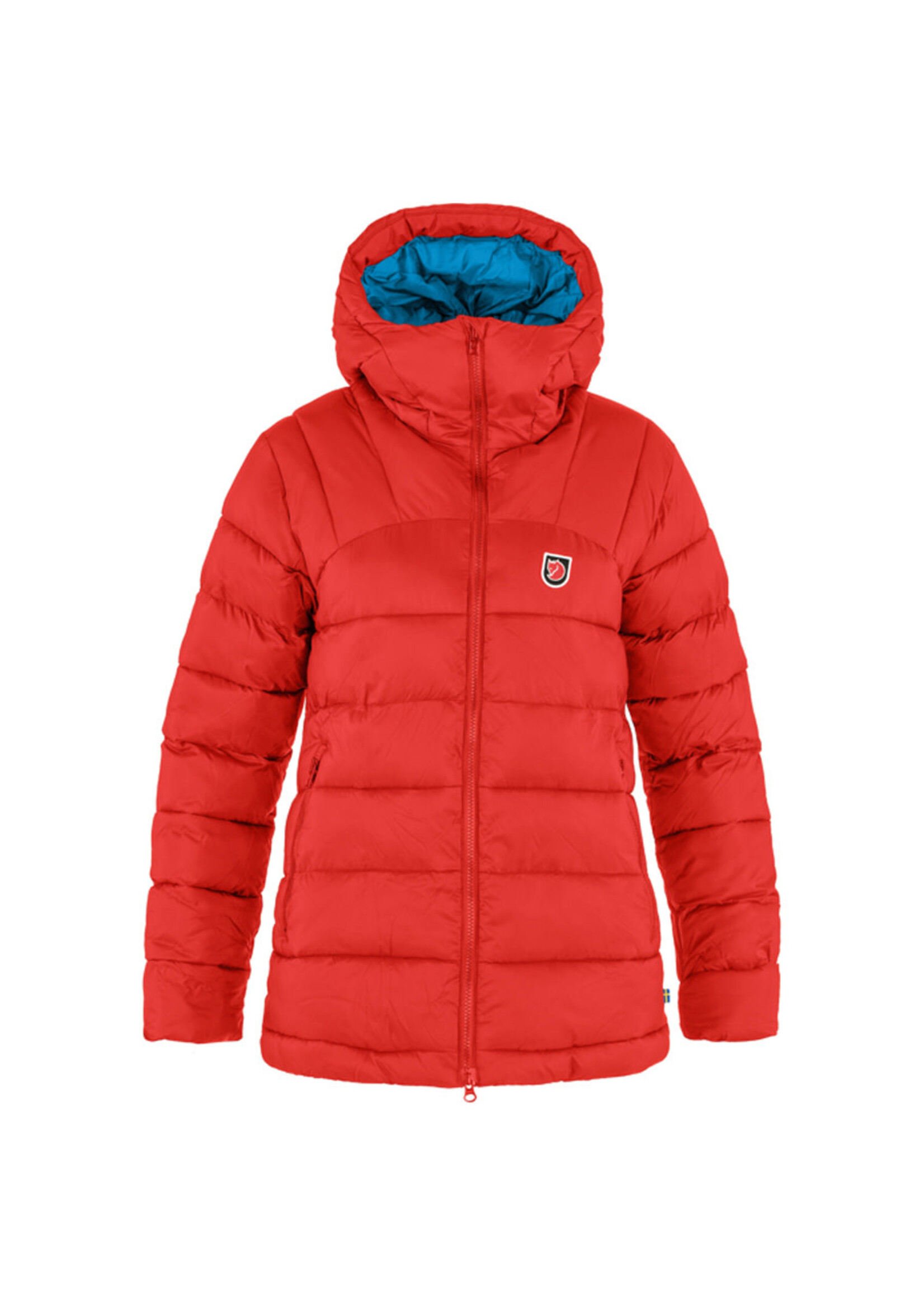 FJALL RAVEN Veste en duvet EXPEDITION / Red & Blue (Femme)