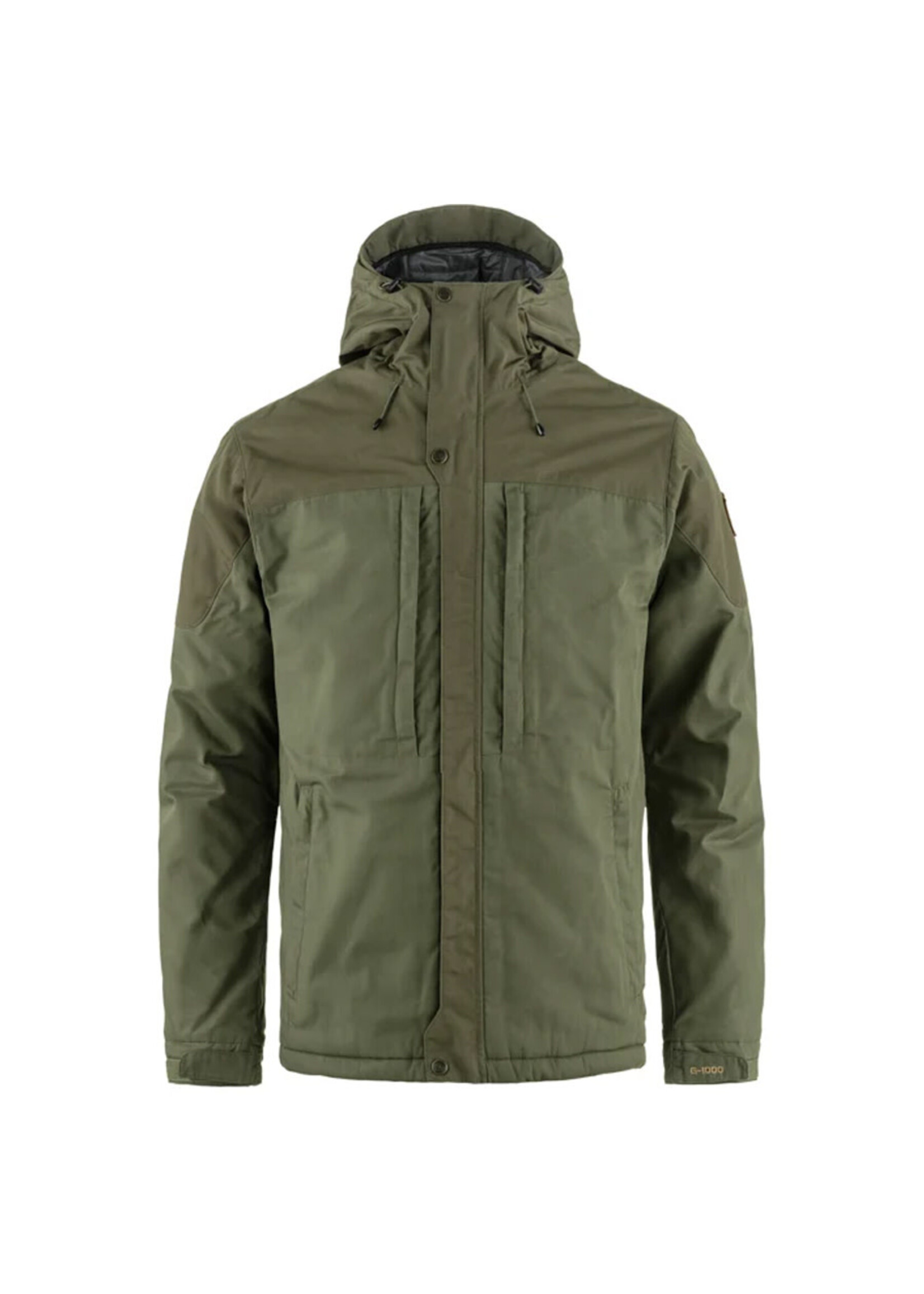 FJALL RAVEN Veste isolante à capuchon SKOGSÖ / Laurel Green (Homme)