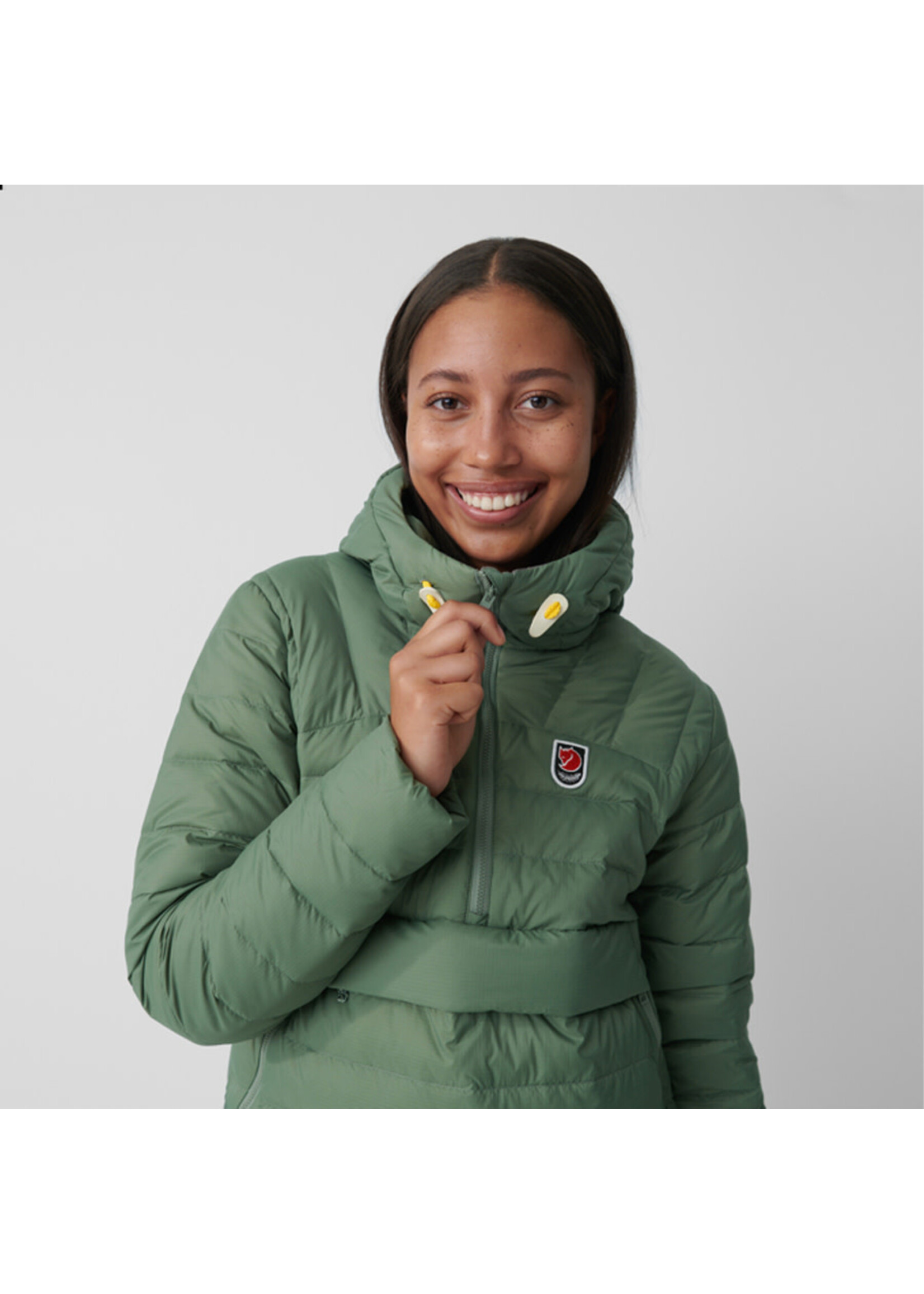 FJALL RAVEN Veste anorak EXPEDITION PACK DOWN / Patina Green (Femme)