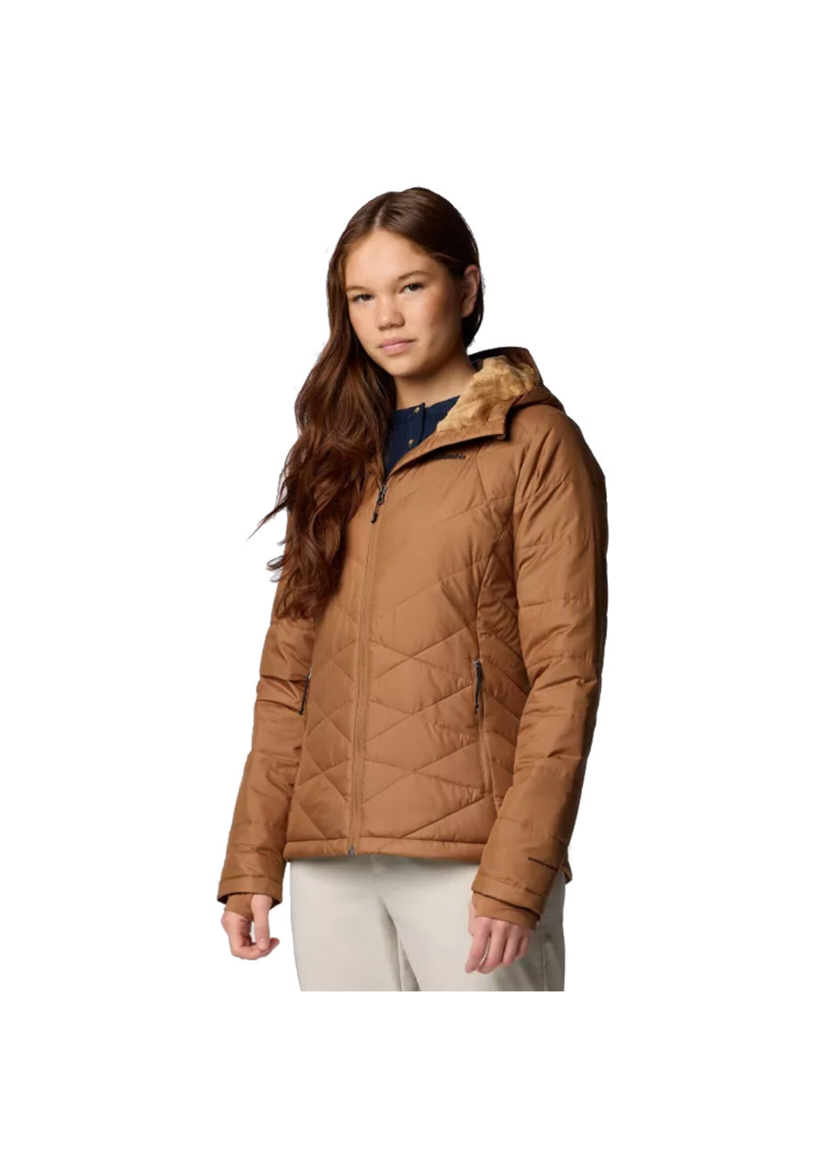COLUMBIA Veste à capuchon HEAVENLY / Camel Brown (Femme)